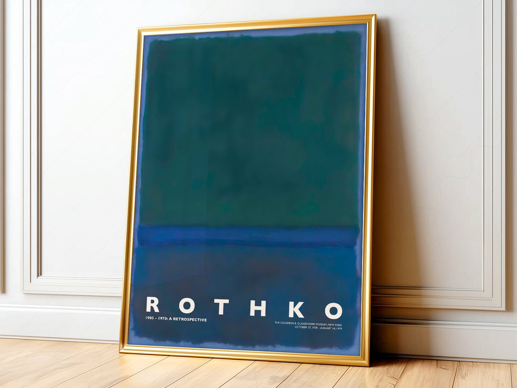 Mark Rothko Untitled Green Blue Art Print – Abstract Expressionist Poster