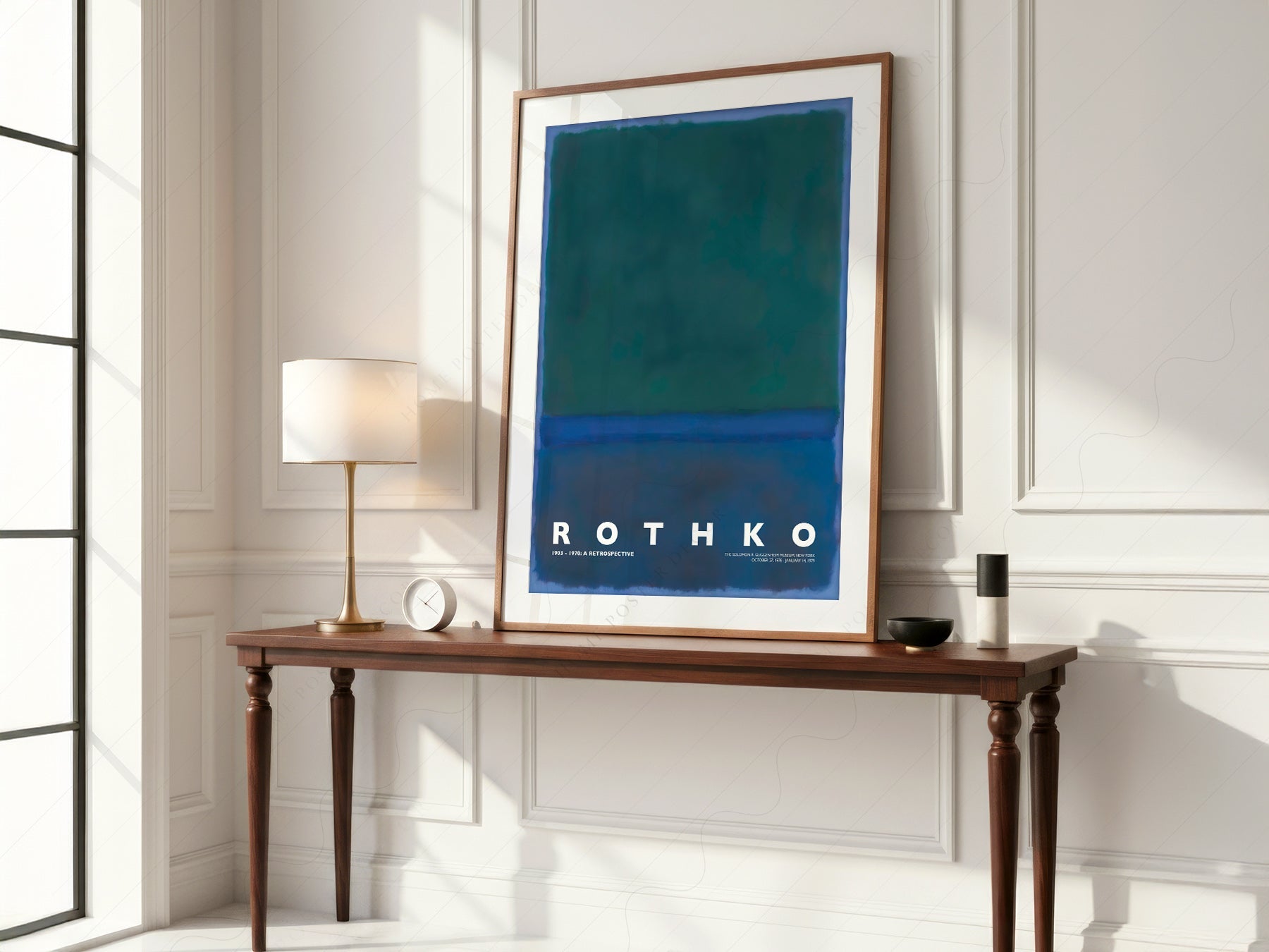 Mark Rothko Untitled Green Blue Art Print – Abstract Expressionist Poster