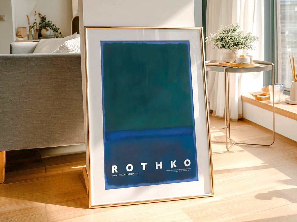 Mark Rothko Untitled Green Blue Art Print – Abstract Expressionist Poster