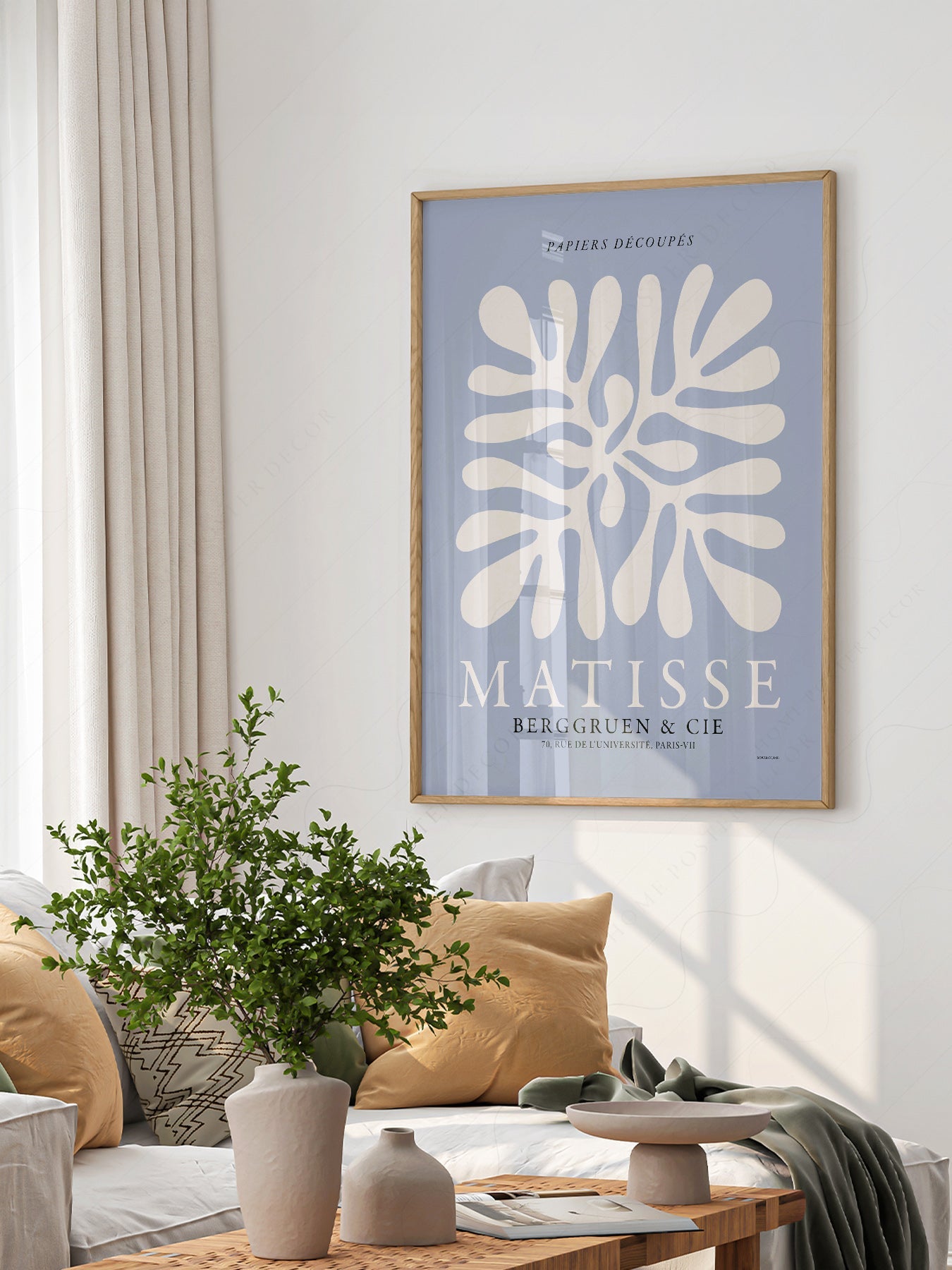 Henri Matisse Cut-Outs Exhibition Poster – Modern Abstract Wall Art