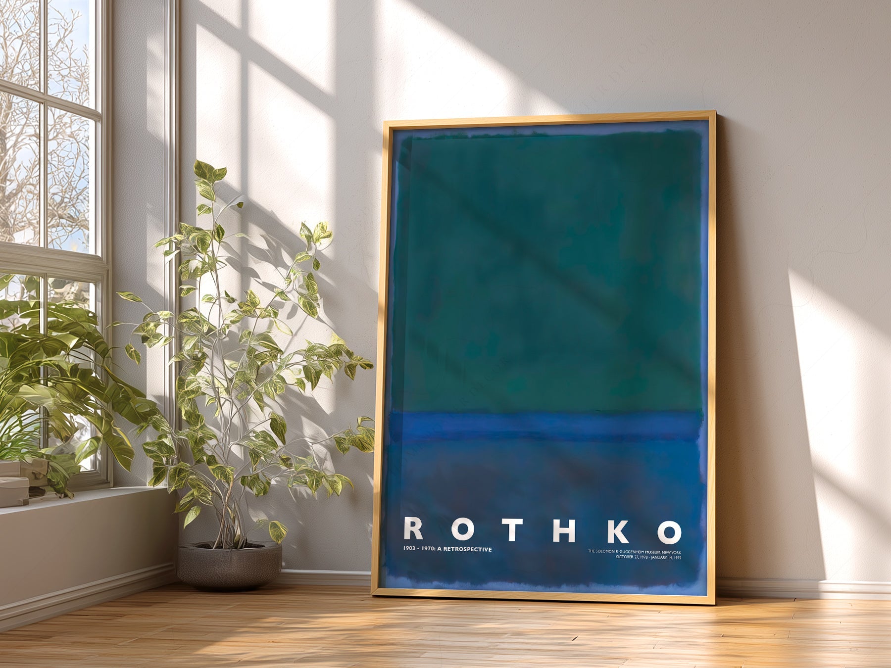 Mark Rothko Untitled Green Blue Art Print – Abstract Expressionist Poster