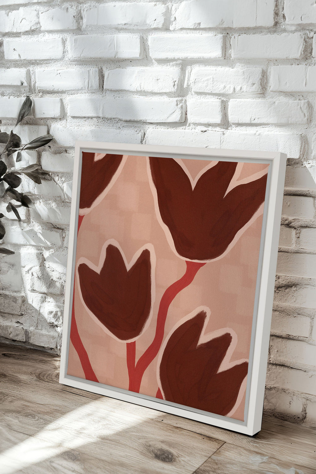 Earth in Flowers, Stretched Canvas Artwork