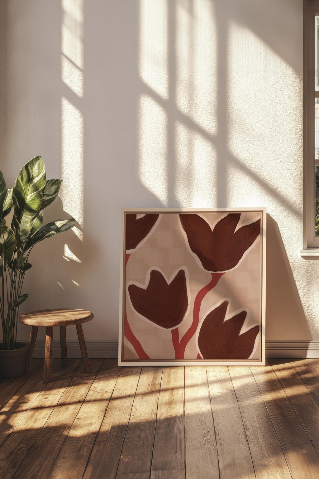 Earth in Flowers, Stretched Canvas Artwork