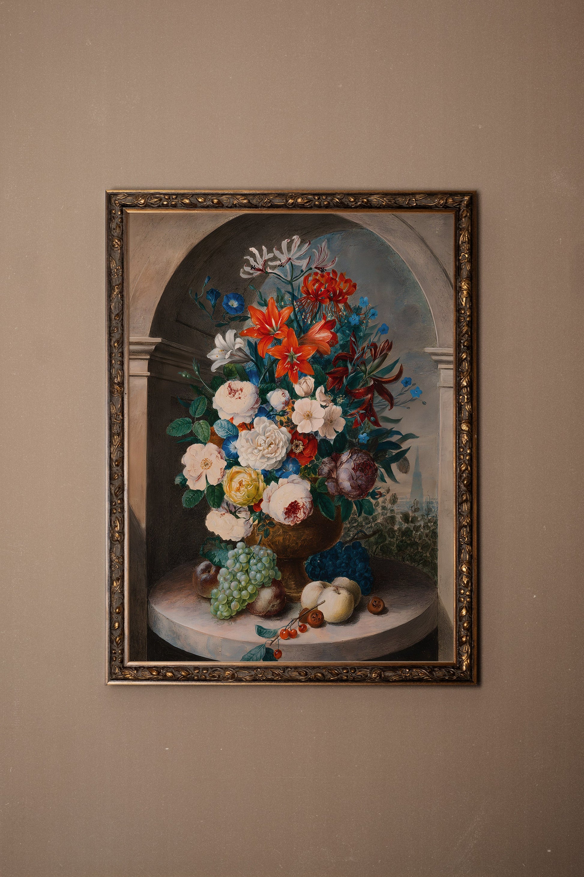 Royal Bouquet, Vintage Bronze Frame