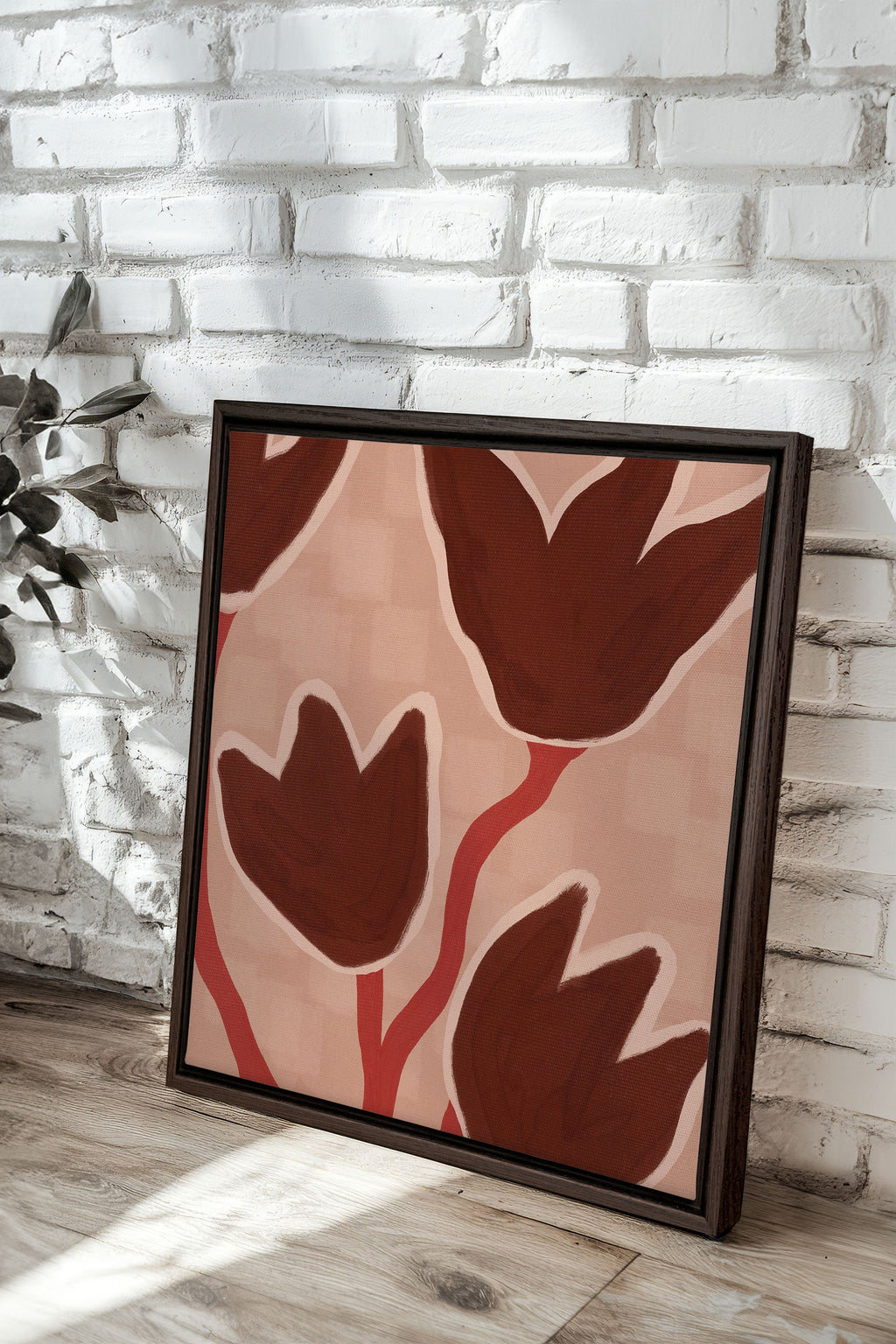Earth in Flowers, Stretched Canvas Artwork