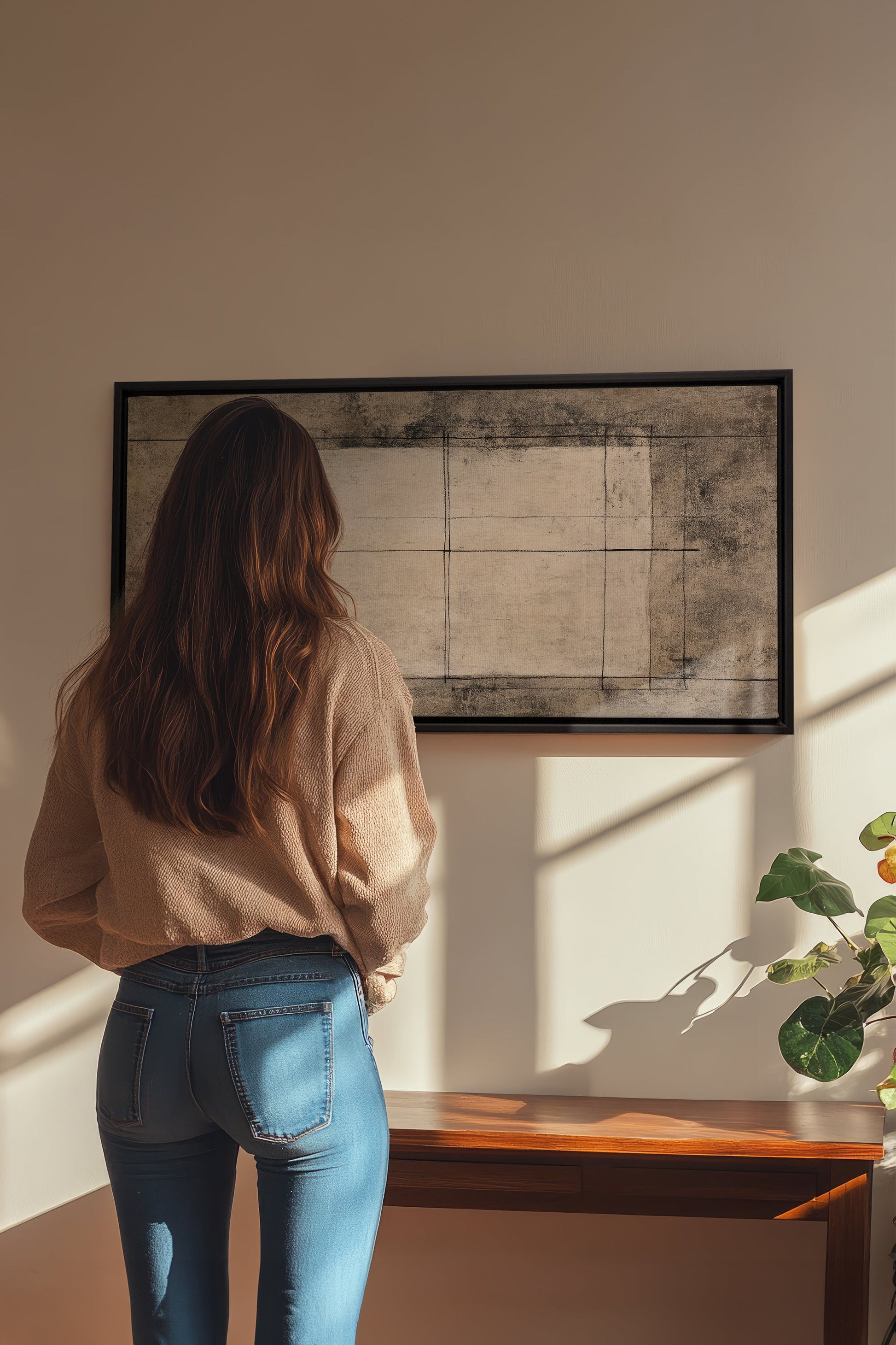 ANCIENT LINES, Stretched Canvas Artwork