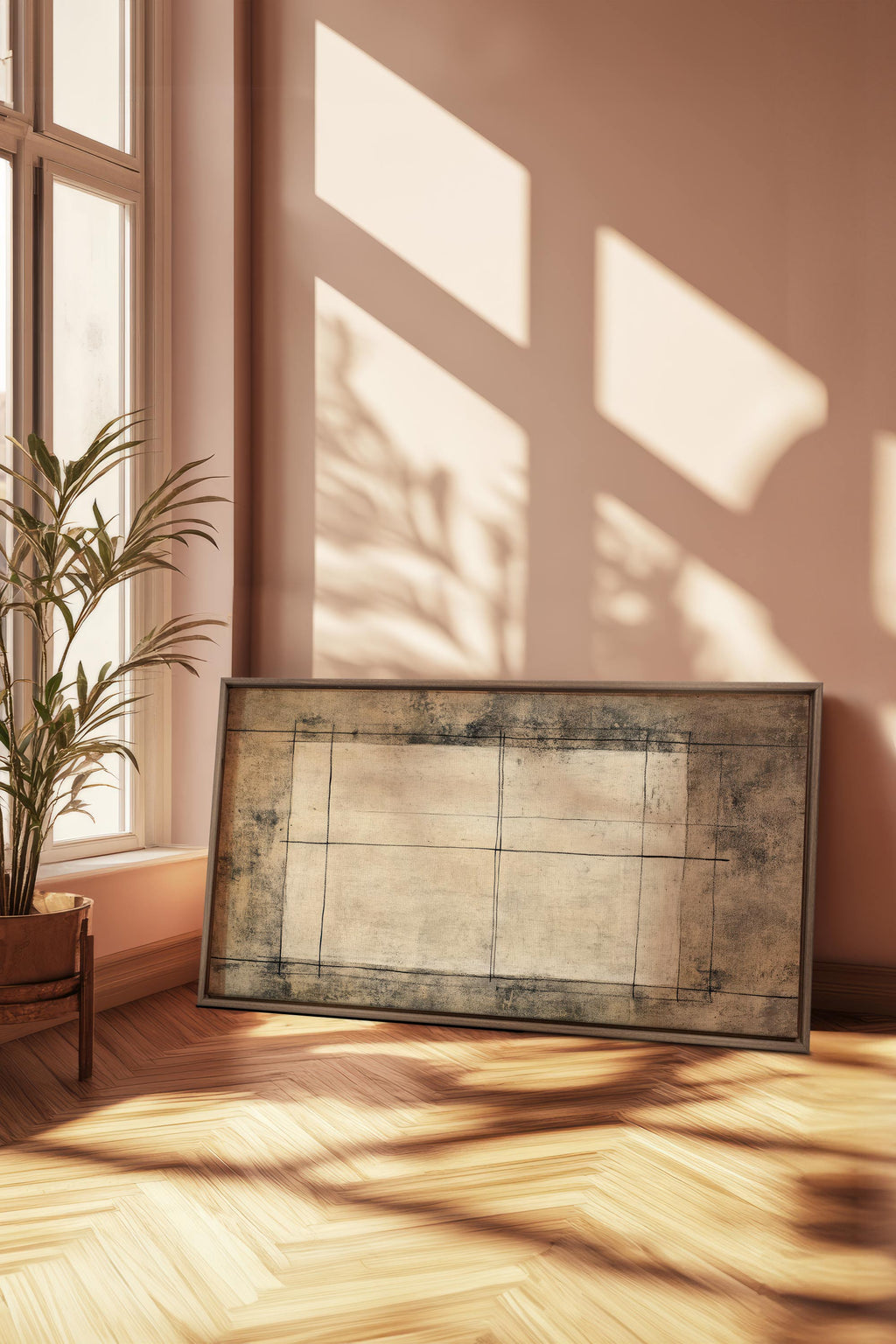 ANCIENT LINES, Stretched Canvas Artwork