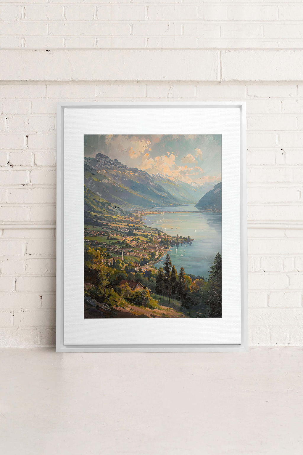 Mountain Retreat, Stretched Canvas Artwork