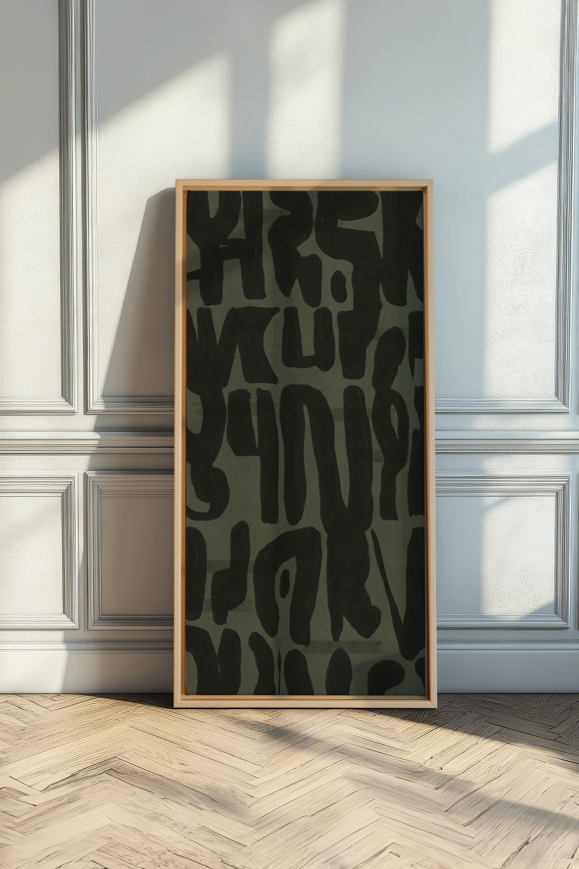 WILD SCRIPT, Stretched Canvas Artwork