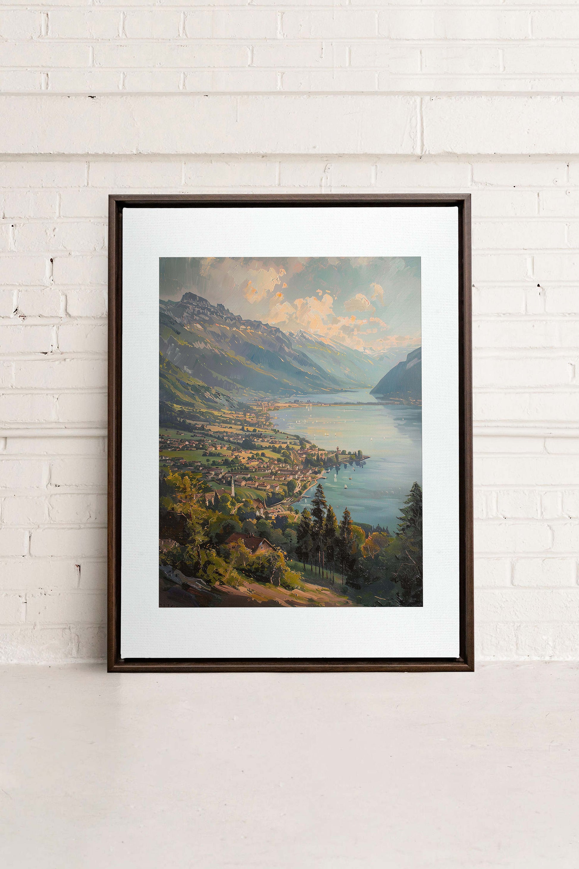 Mountain Retreat, Stretched Canvas Artwork