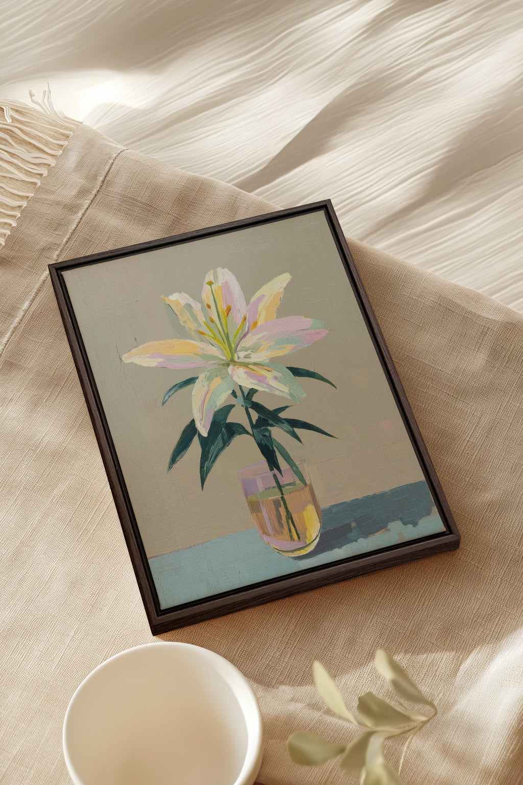 ETERNAL LILY, Stretched Canvas Artwork