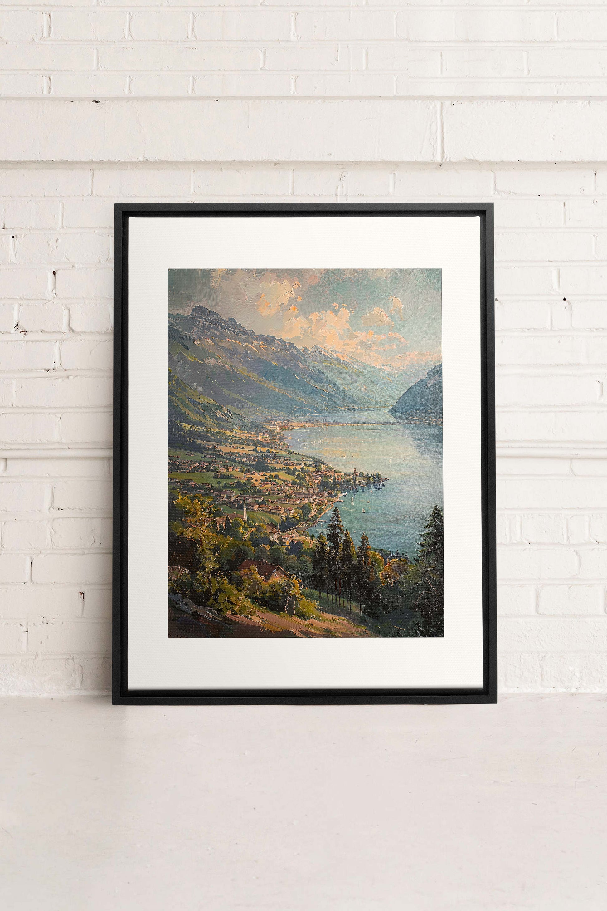 Mountain Retreat, Stretched Canvas Artwork