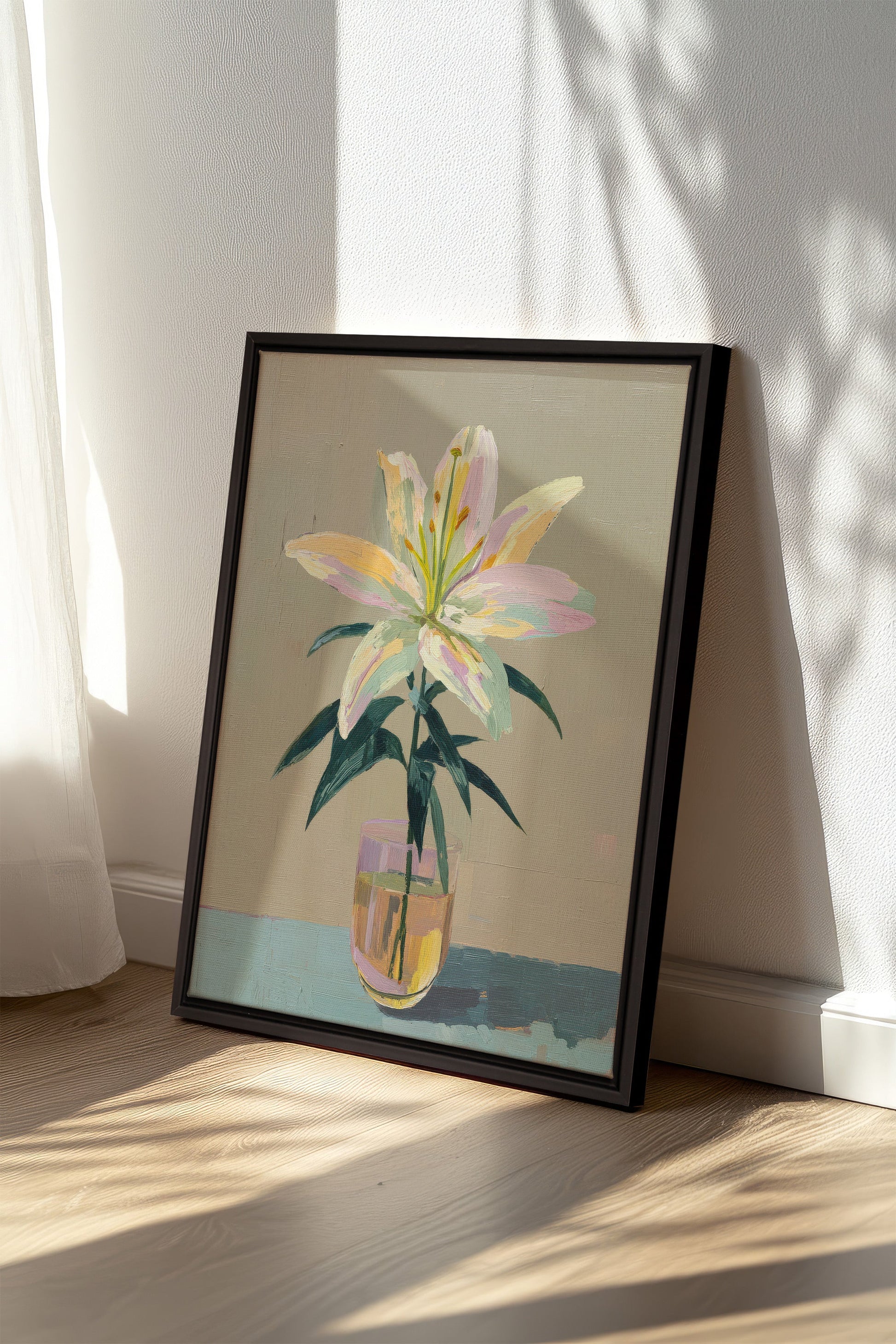 ETERNAL LILY, Stretched Canvas Artwork