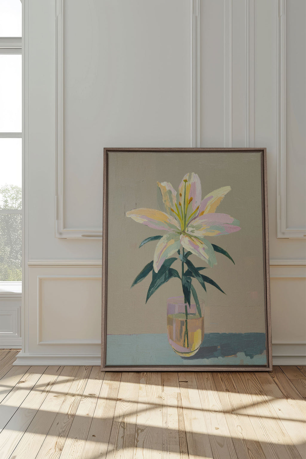 ETERNAL LILY, Stretched Canvas Artwork