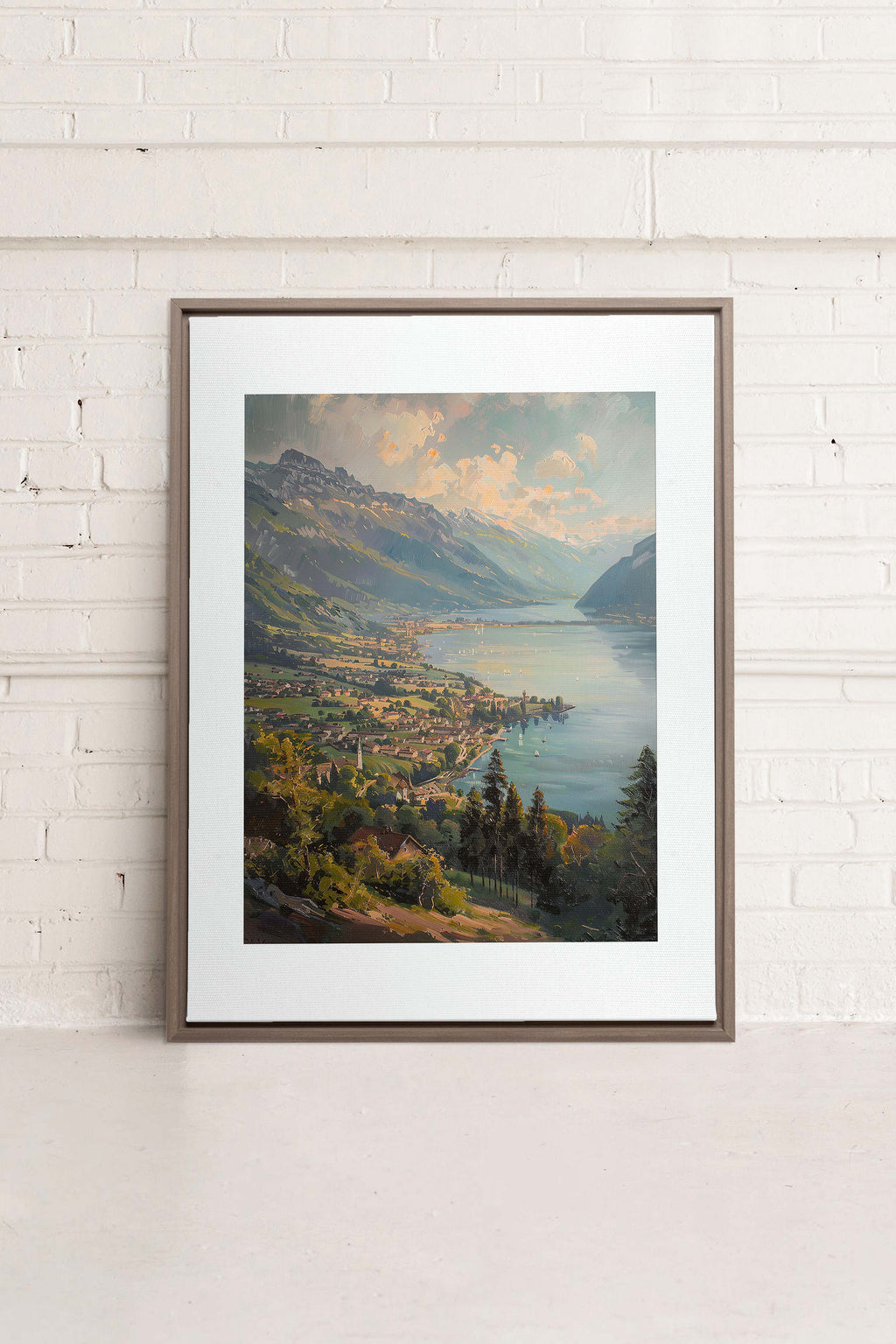 Mountain Retreat, Stretched Canvas Artwork