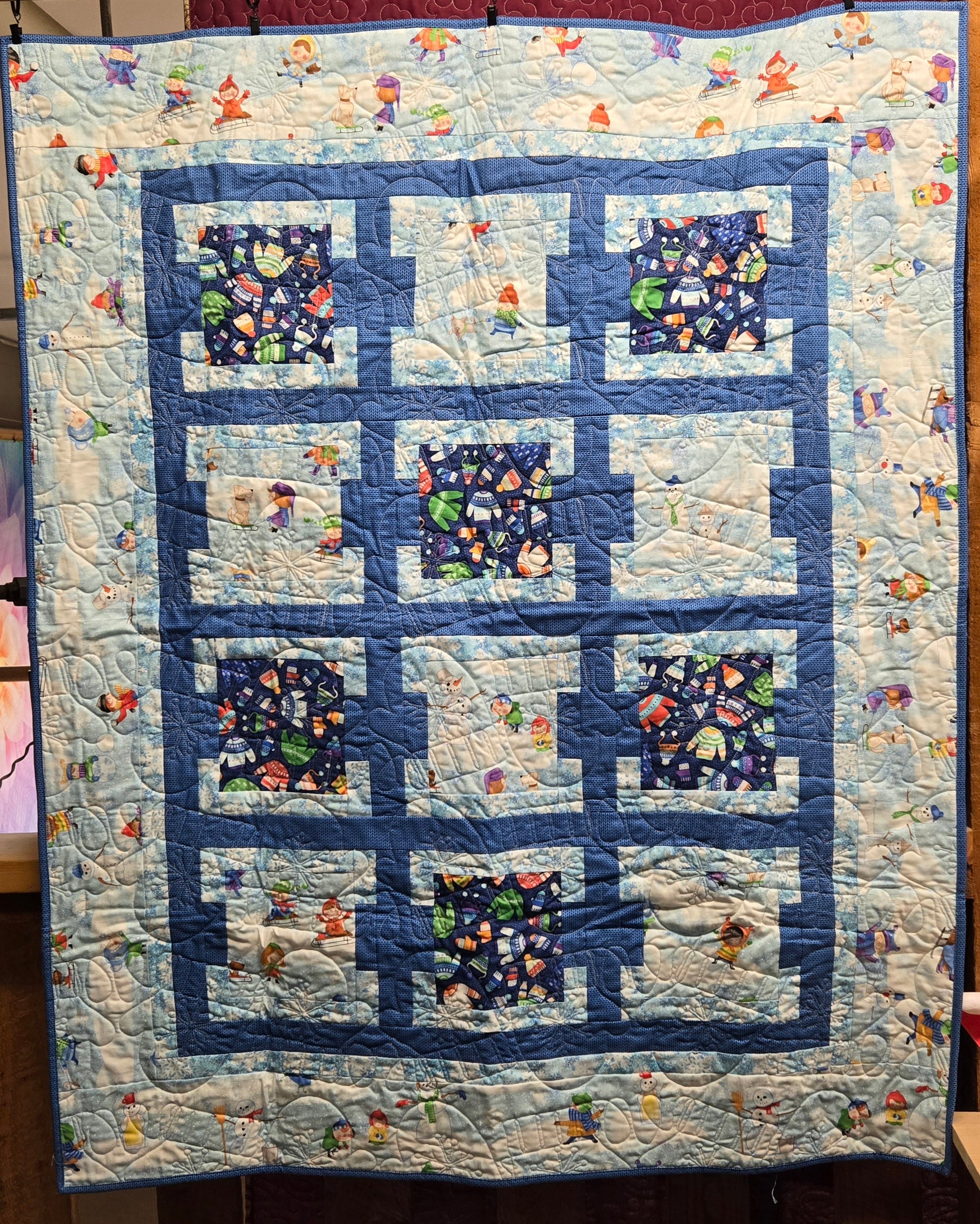Store Sample- Lap Quilt- Winter