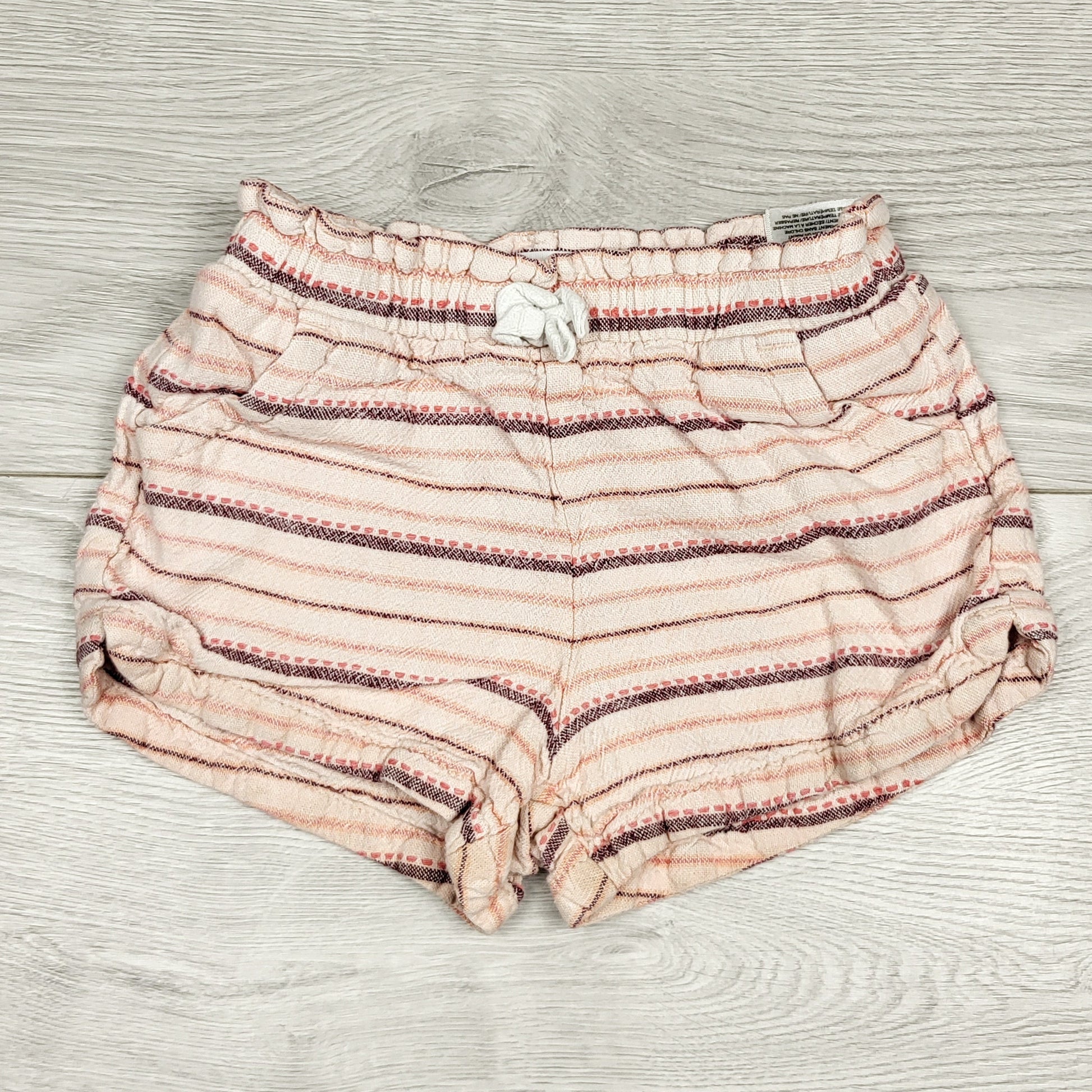 NKLB11 - Short en lin rayé rose Old Navy. Taille 3T
