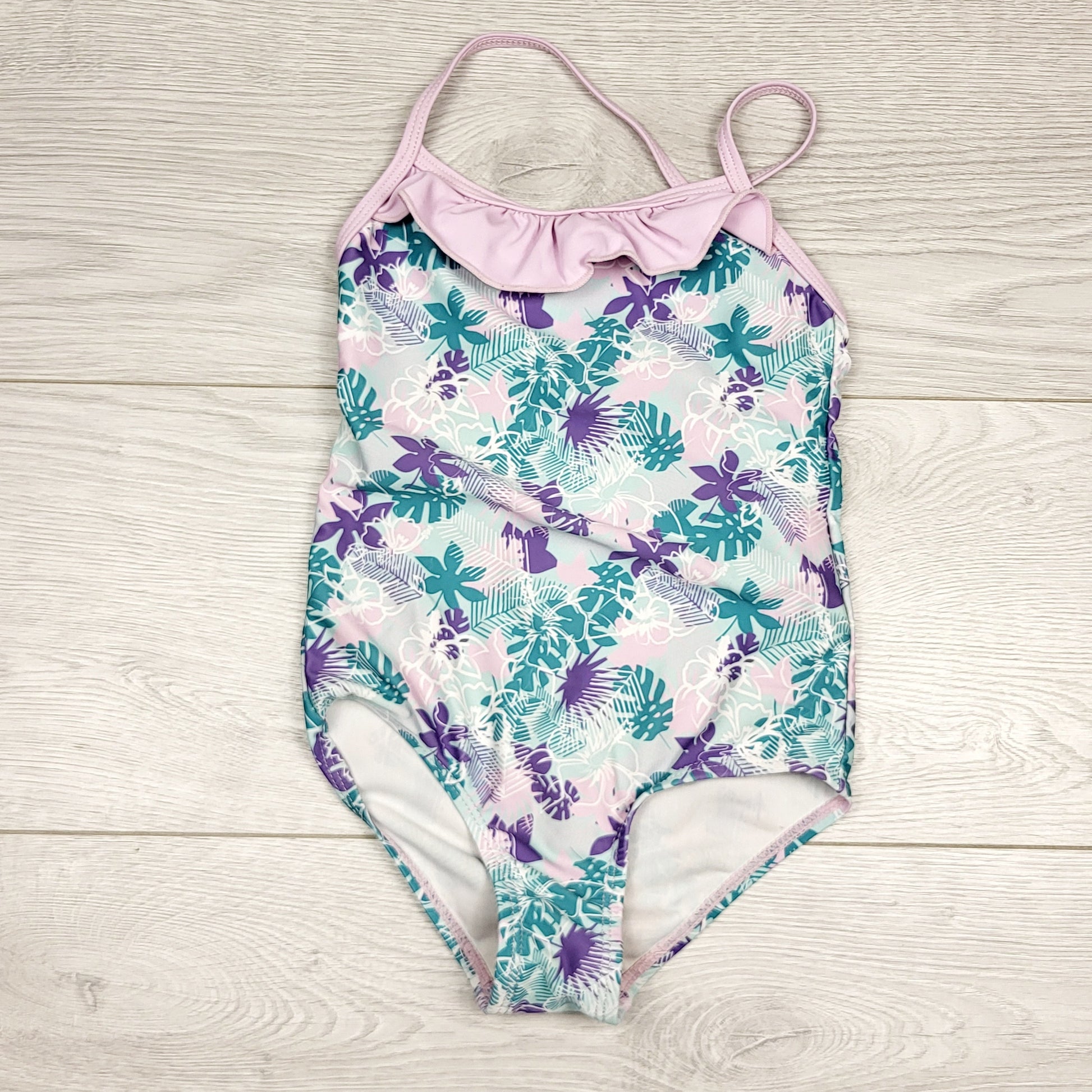 NKLB11 - Maillot de bain une pièce à imprimé floral Mountain Warehouse. Taille 3/4T