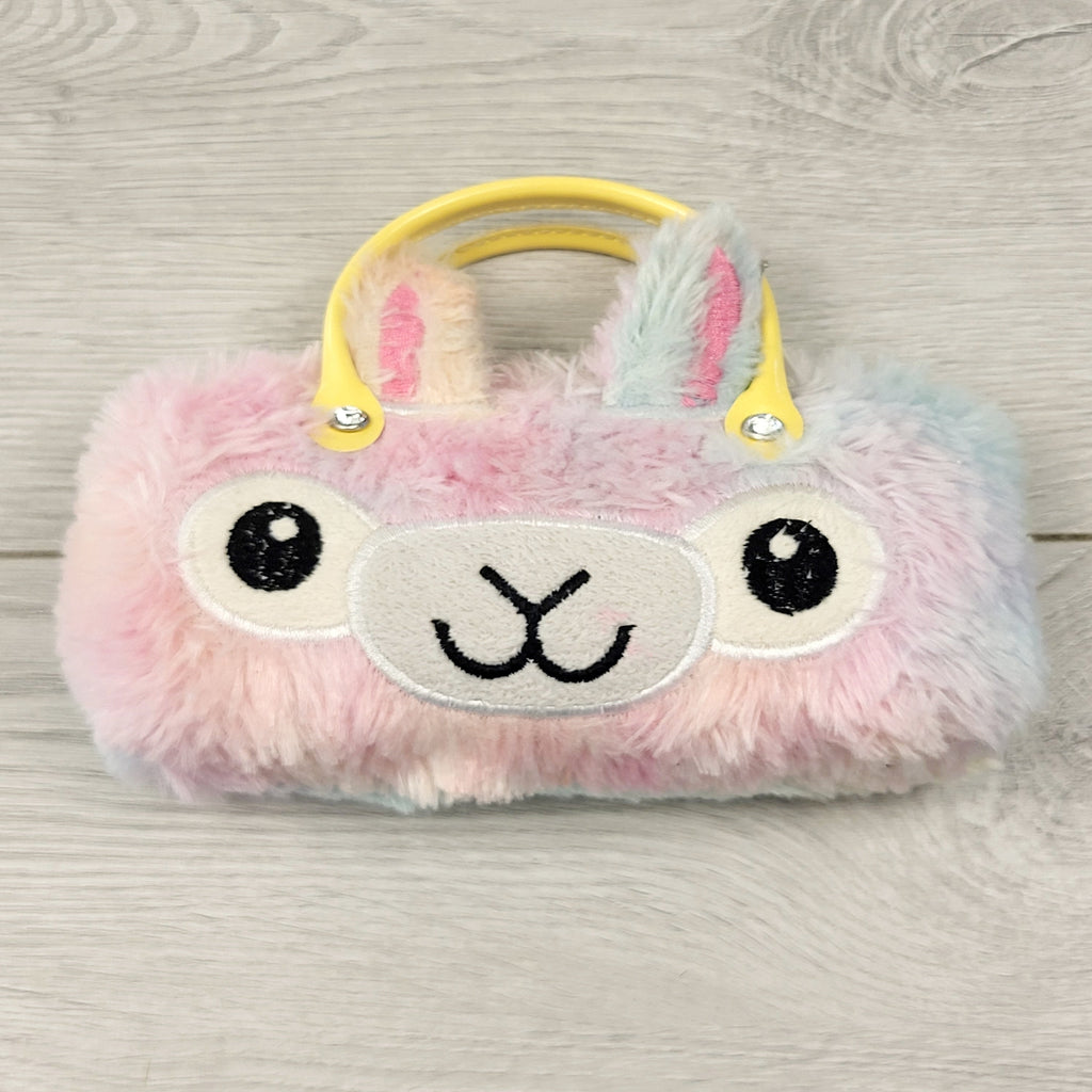 AGLL2 - Étui rigide en peluche lama (pour lunettes de soleil)