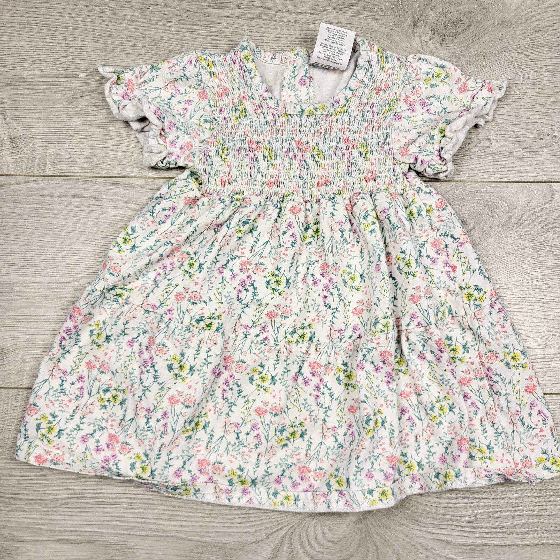 PS3 - Robe blanche à imprimé floral Laura Ashley. Taille 24 mois