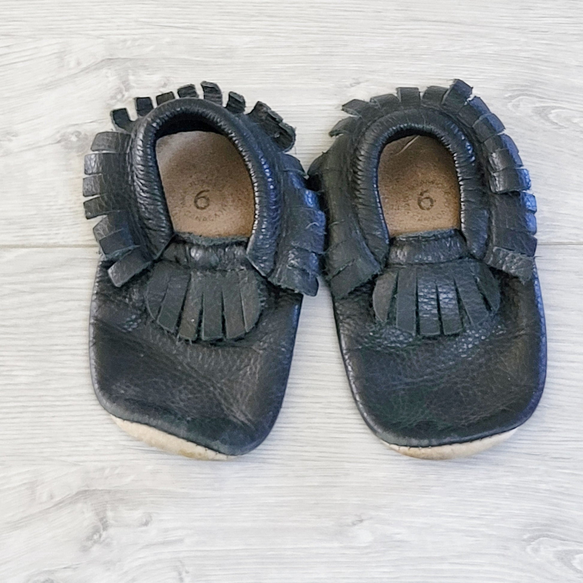 TBOW1 - Chaussures Heyfolks noires en cuir souple. Pointure 6 🍁