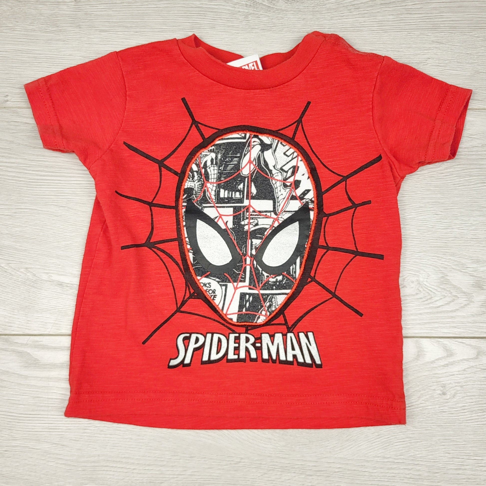 TBOW2 - T-shirt Marvel Spider-Man rouge. Taille 6-12 mois