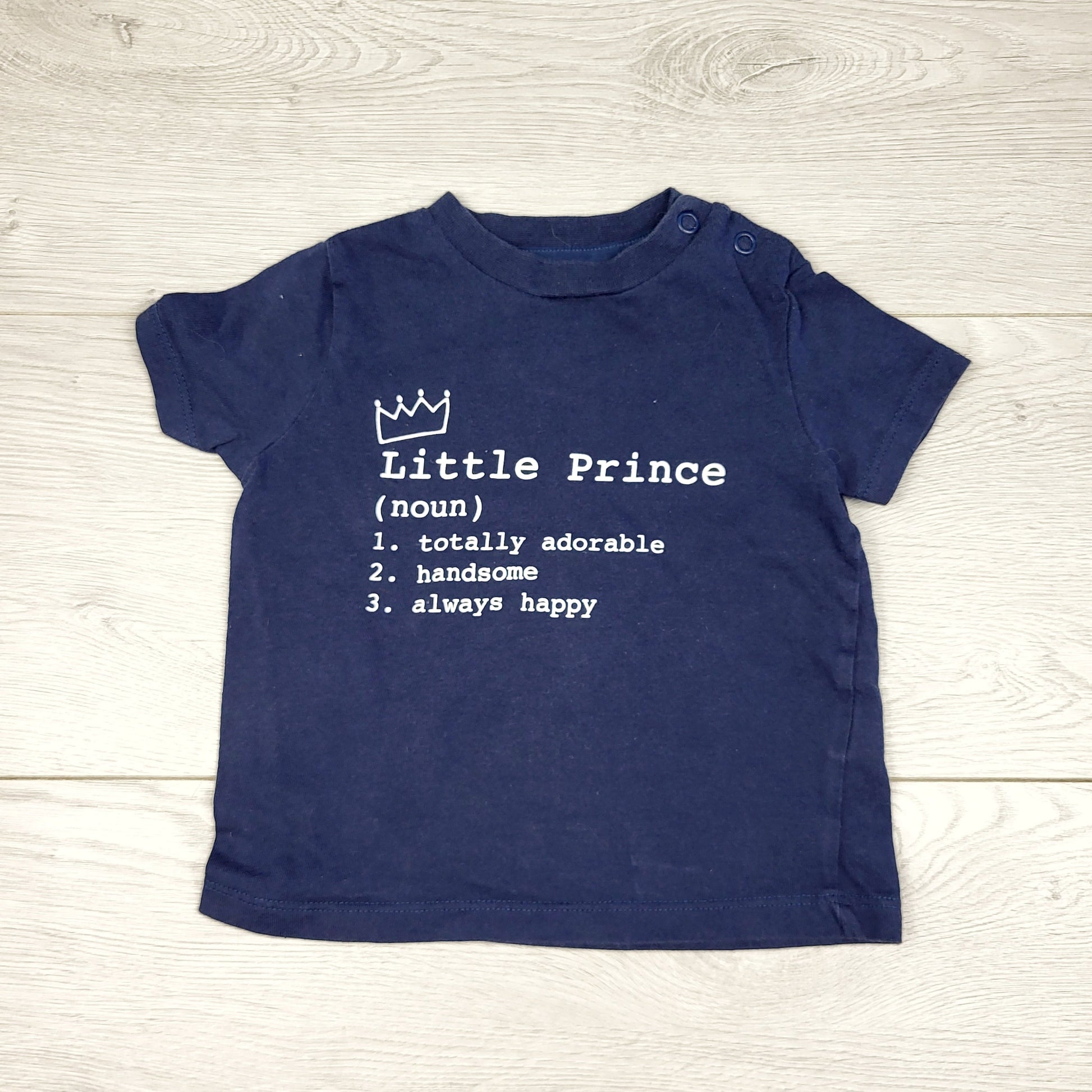 TBOW2 - T-shirt bleu marine « Le Petit Prince » de F&amp;F. Taille 9 mois