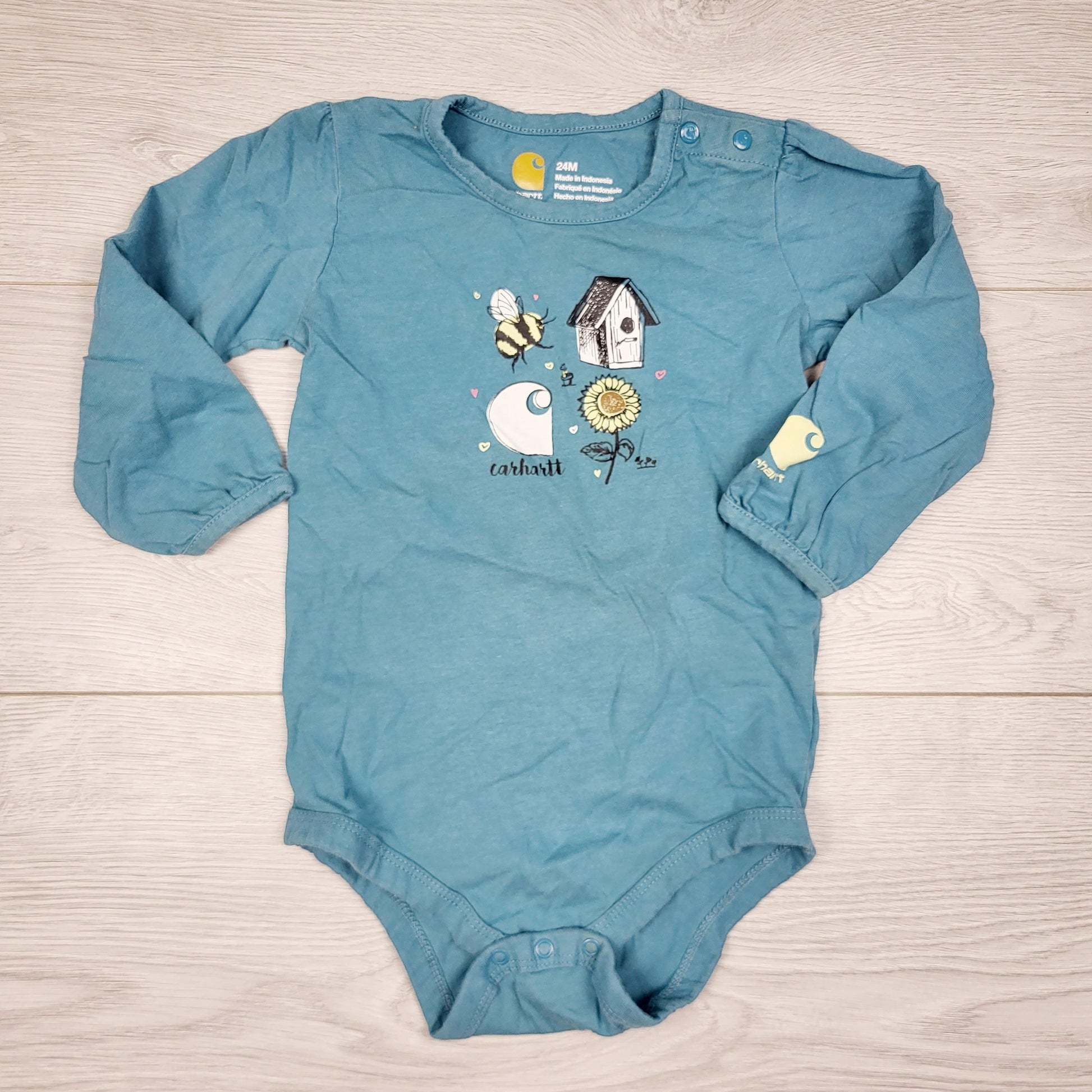 DMKY2 - Body Carharrt bleu sarcelle. Taille 24 mois