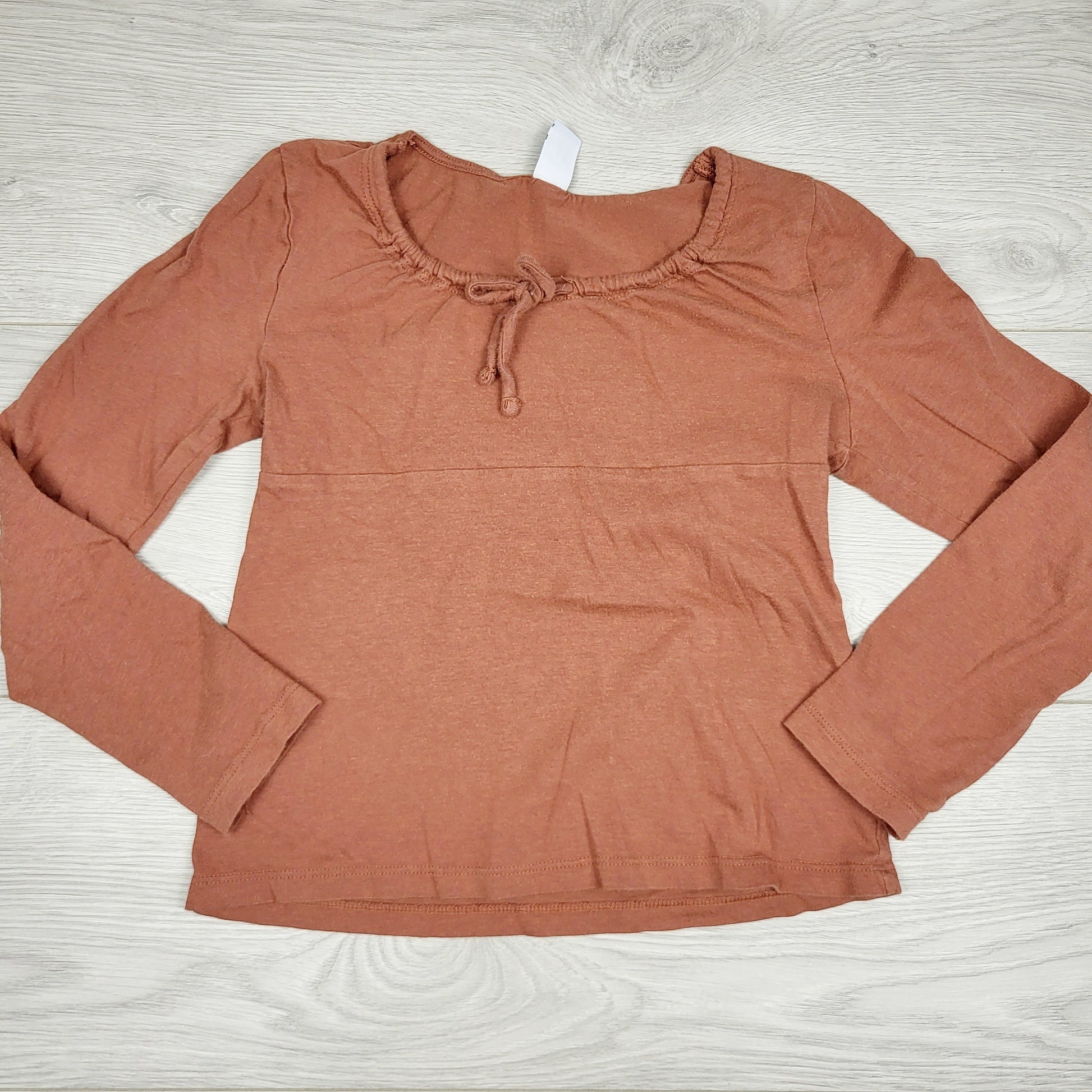 KTBL1 - Haut à manches longues marron rouille Old Navy. Taille 8