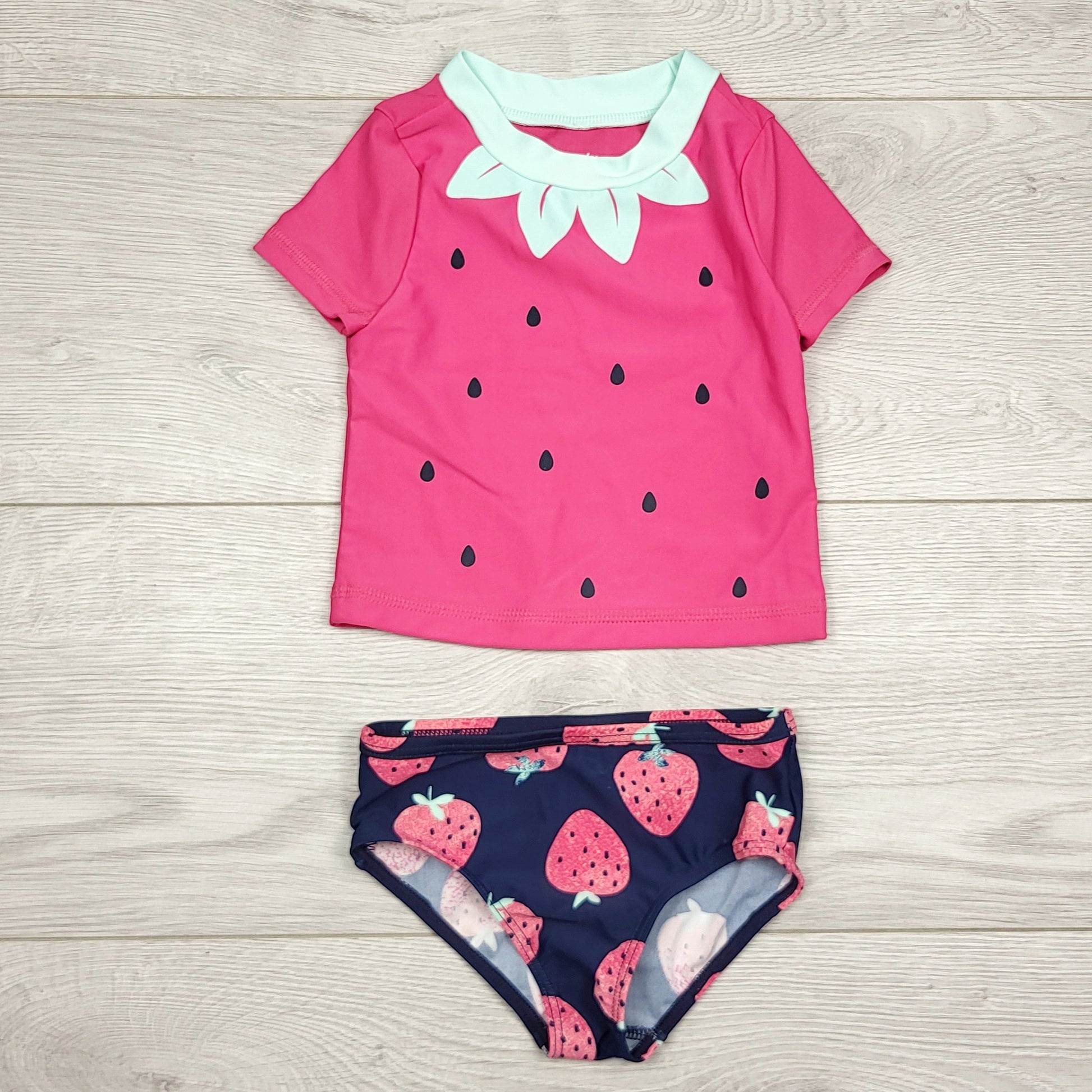 ECRS1 - Maillot de bain 2 pièces Carters à motif fraise, taille 6 mois