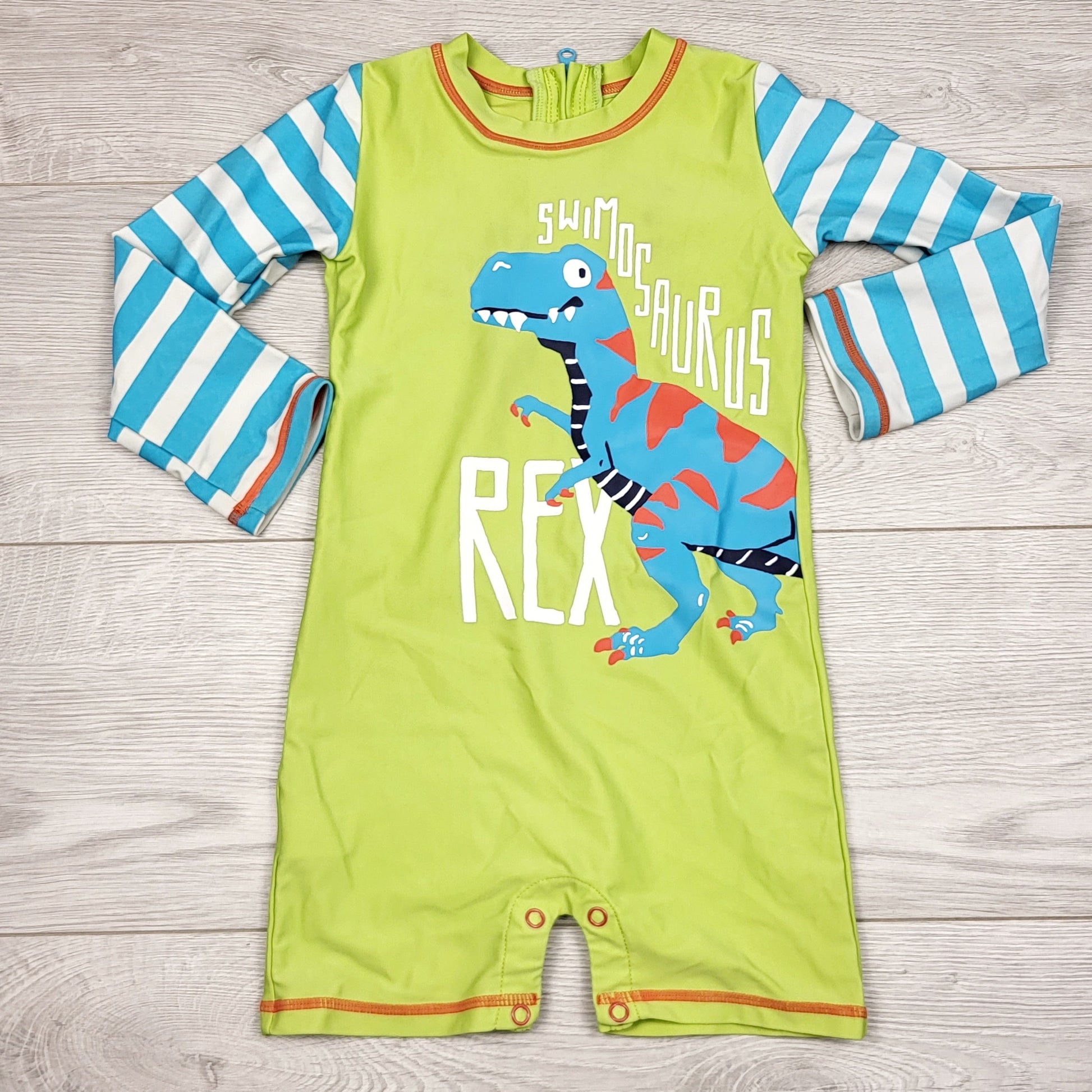 LKAN1 - Maillot de bain une pièce Hatley avec motif T-Rex. Taille 18-24 mois 🍁