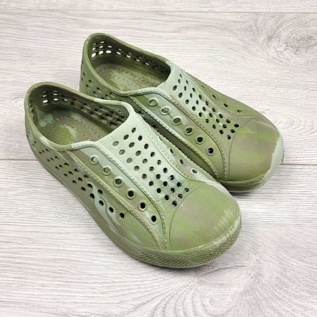 JFAR3 - Chaussures en caoutchouc camouflage vert. Pointure 41