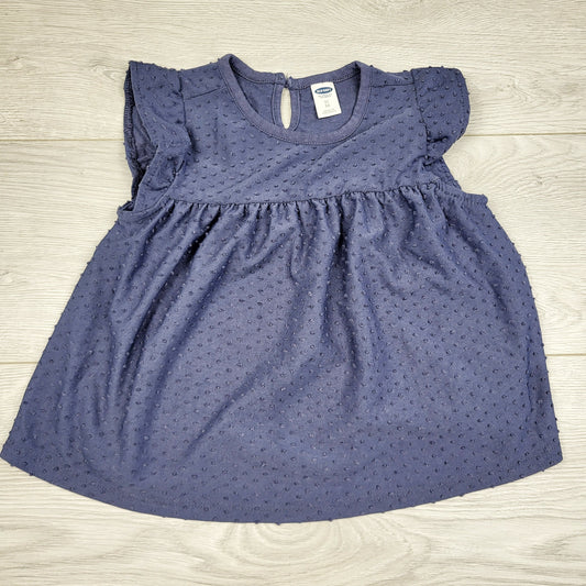 KSAL2 - Robe texturée bleu marine. Taille 3T