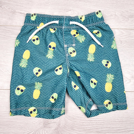 KSAL2 - Boardshort Old Navy à motifs ananas (sans mesh). Taille 3T