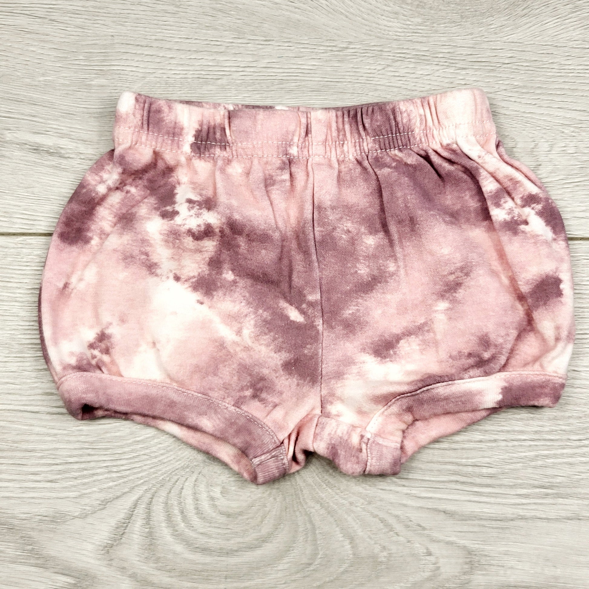 KSAL2 - Short en coton tie-dye à pois chiches. Taille 0-3 mois