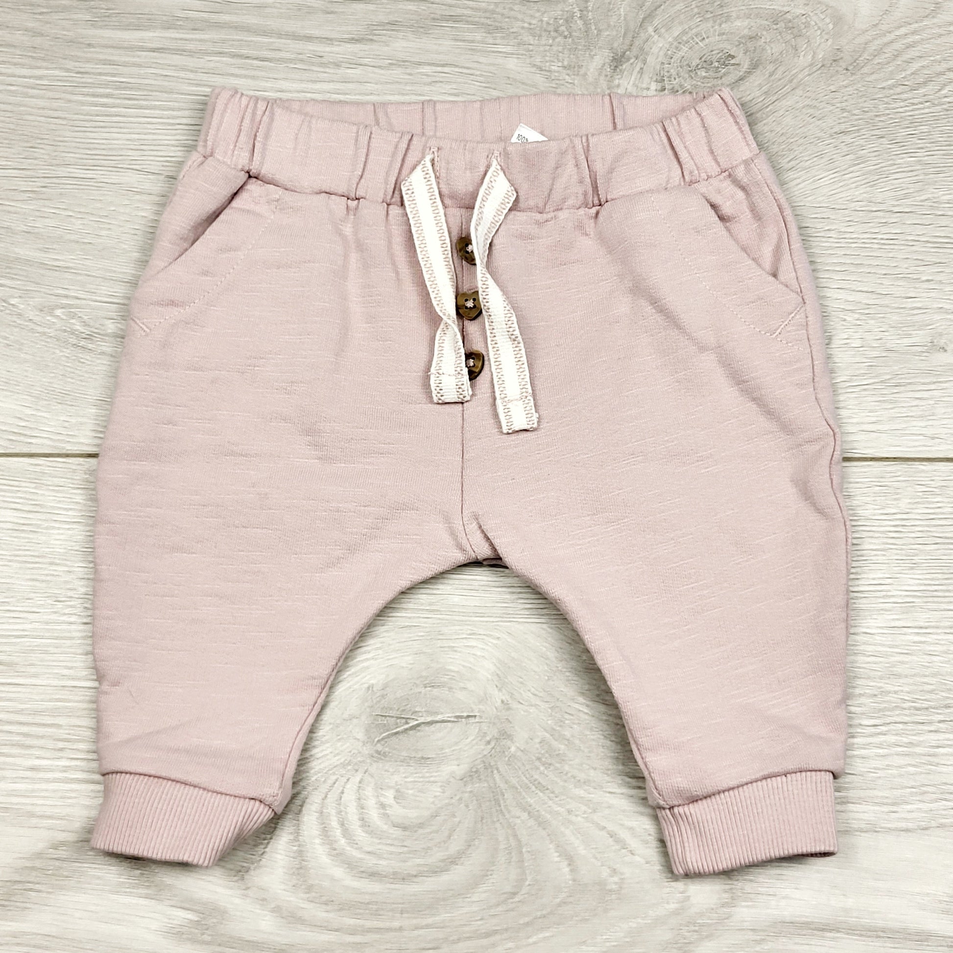 KSAL2 - Jogging Anko en coton rose. Taille nouveau-né.