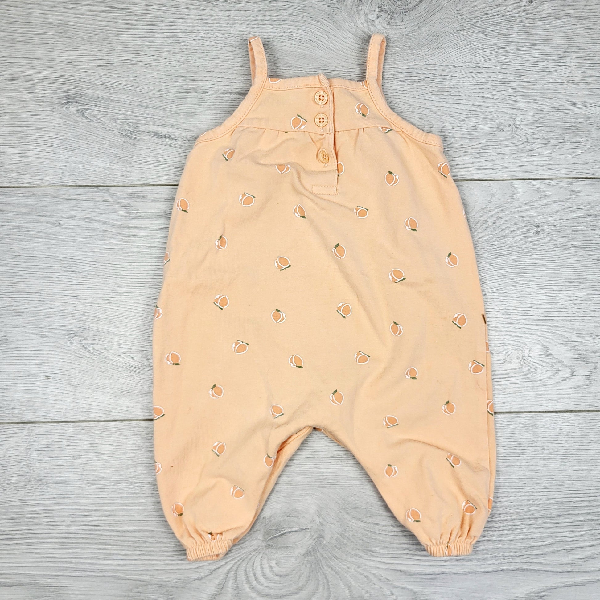 MARK1 - Barboteuse débardeur en coton Miles the Label à motif pêche. Taille 3 mois 🍁