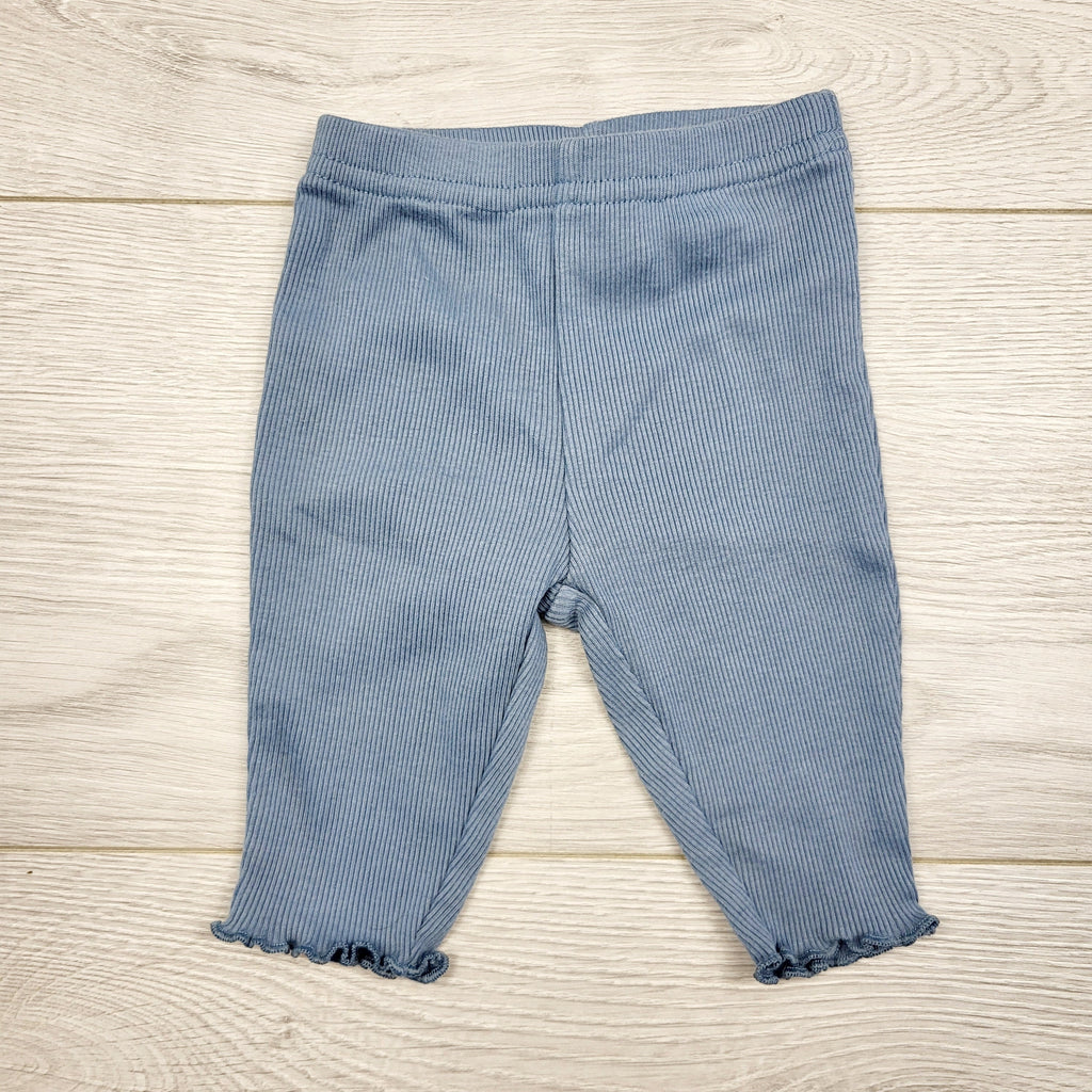 MARK1 - Legging rose en coton côtelé Child of Mine. Taille nouveau-né.