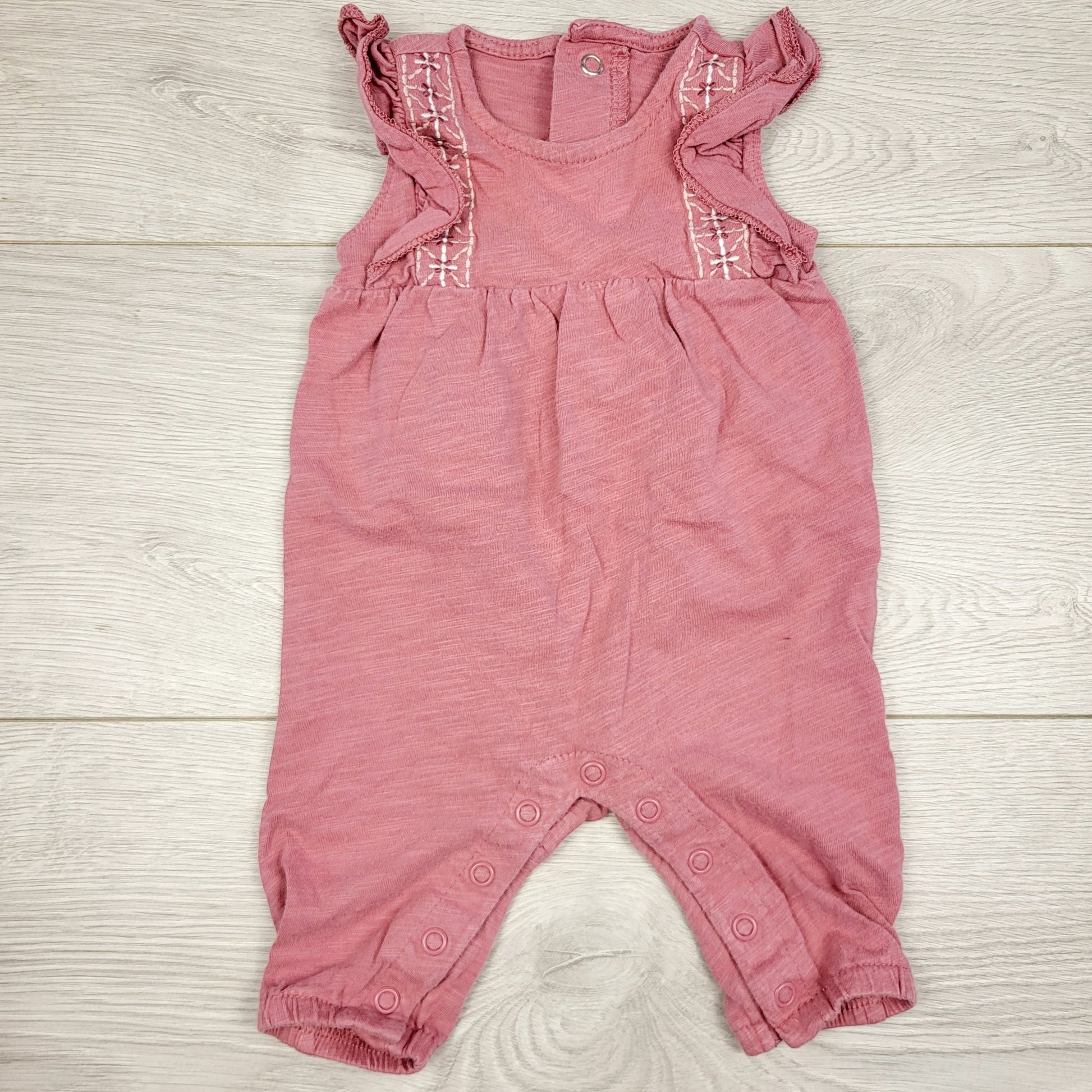 MARK1 - Barboteuse Carters en coton rose poudré. Taille 3 mois