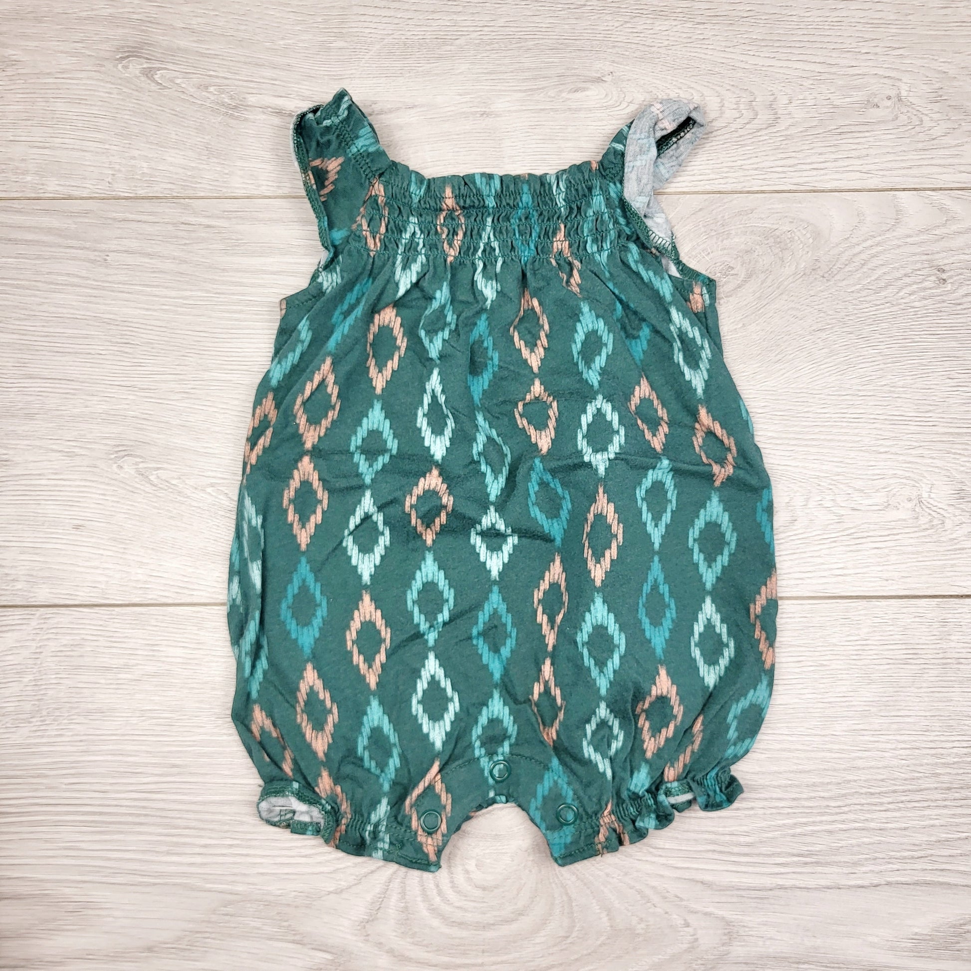 MARK1 - Barboteuse verte à motifs Carters. Taille 3 mois
