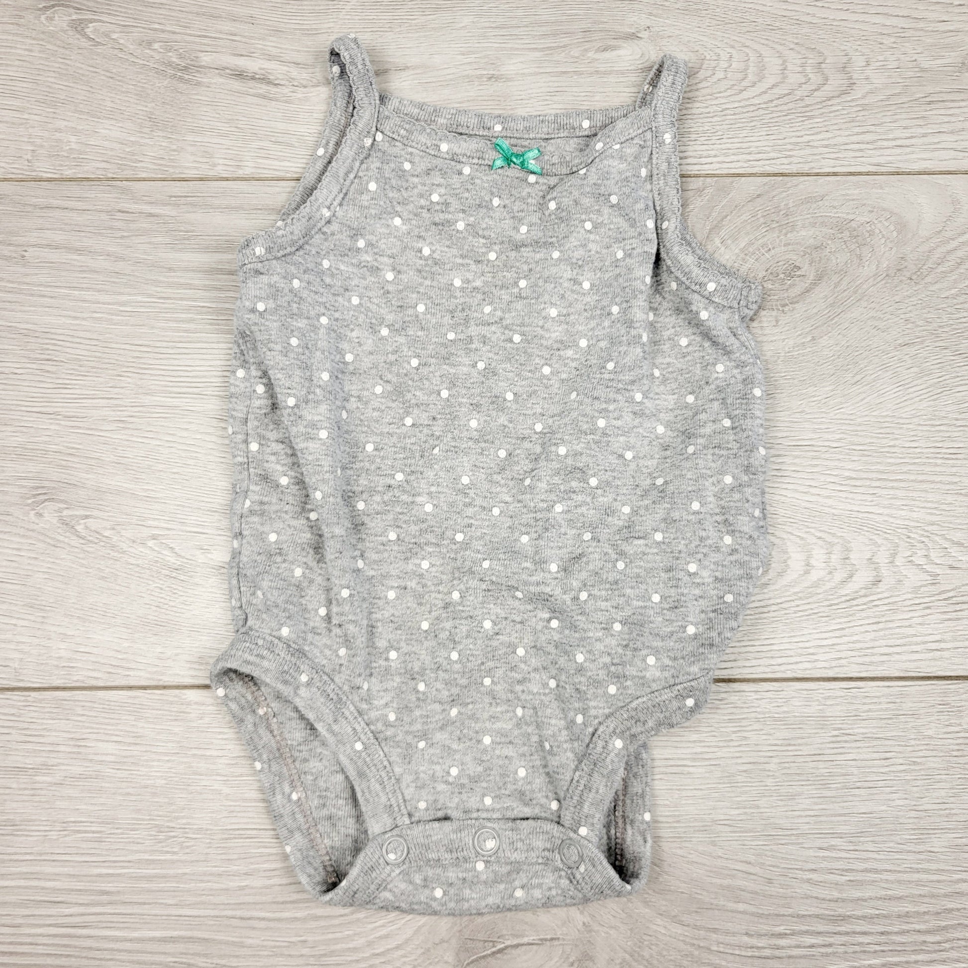 MARK1 - Body débardeur gris à pois Carters. Taille 3 mois