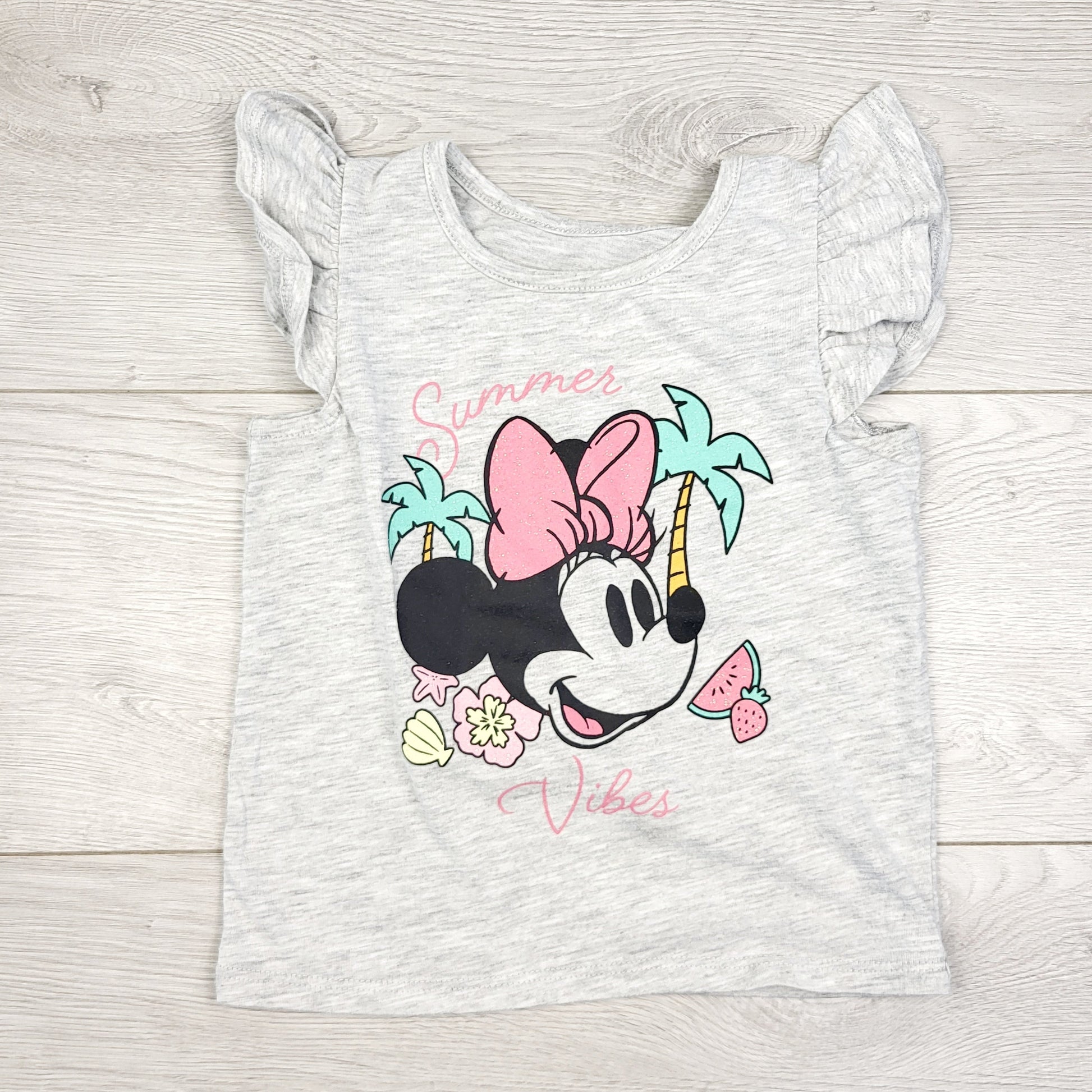 PBRQ1 - T-shirt Disney gris Minnie Mouse. Taille 3T