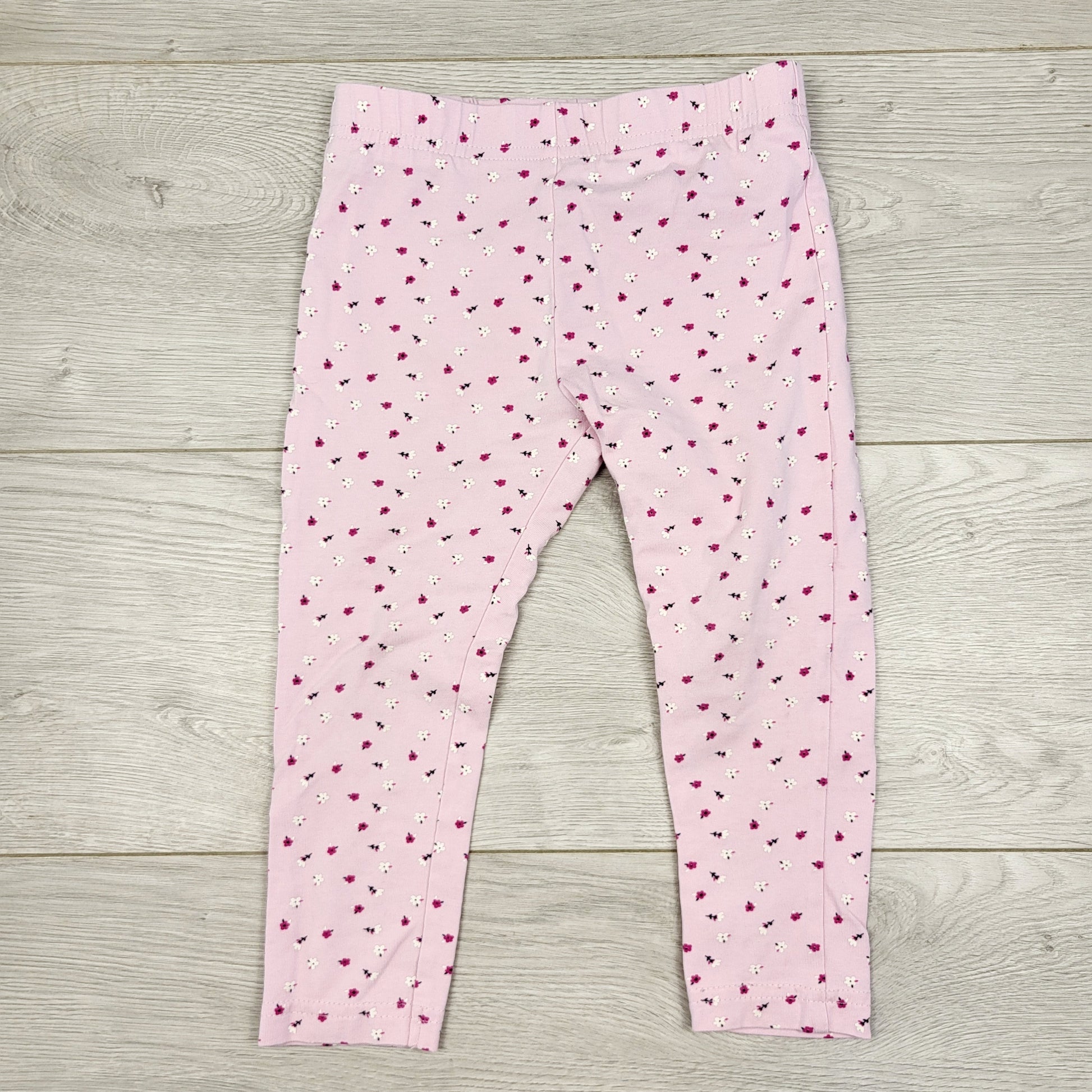 PBRQ1 - Legging George rose à imprimé floral. Taille 3T