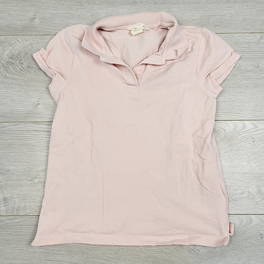 SHRSS22 - H and M pink polo shirt. Size 8-10 years