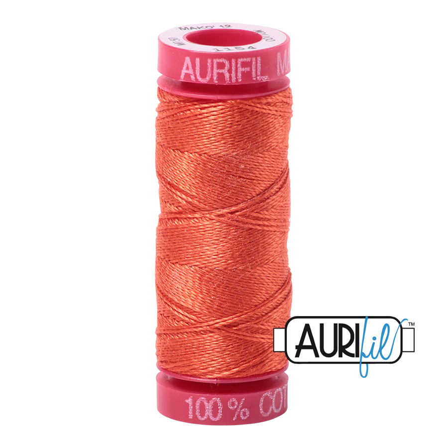 Fil Aurifil - Orange poussiéreux 1154 - 12wt