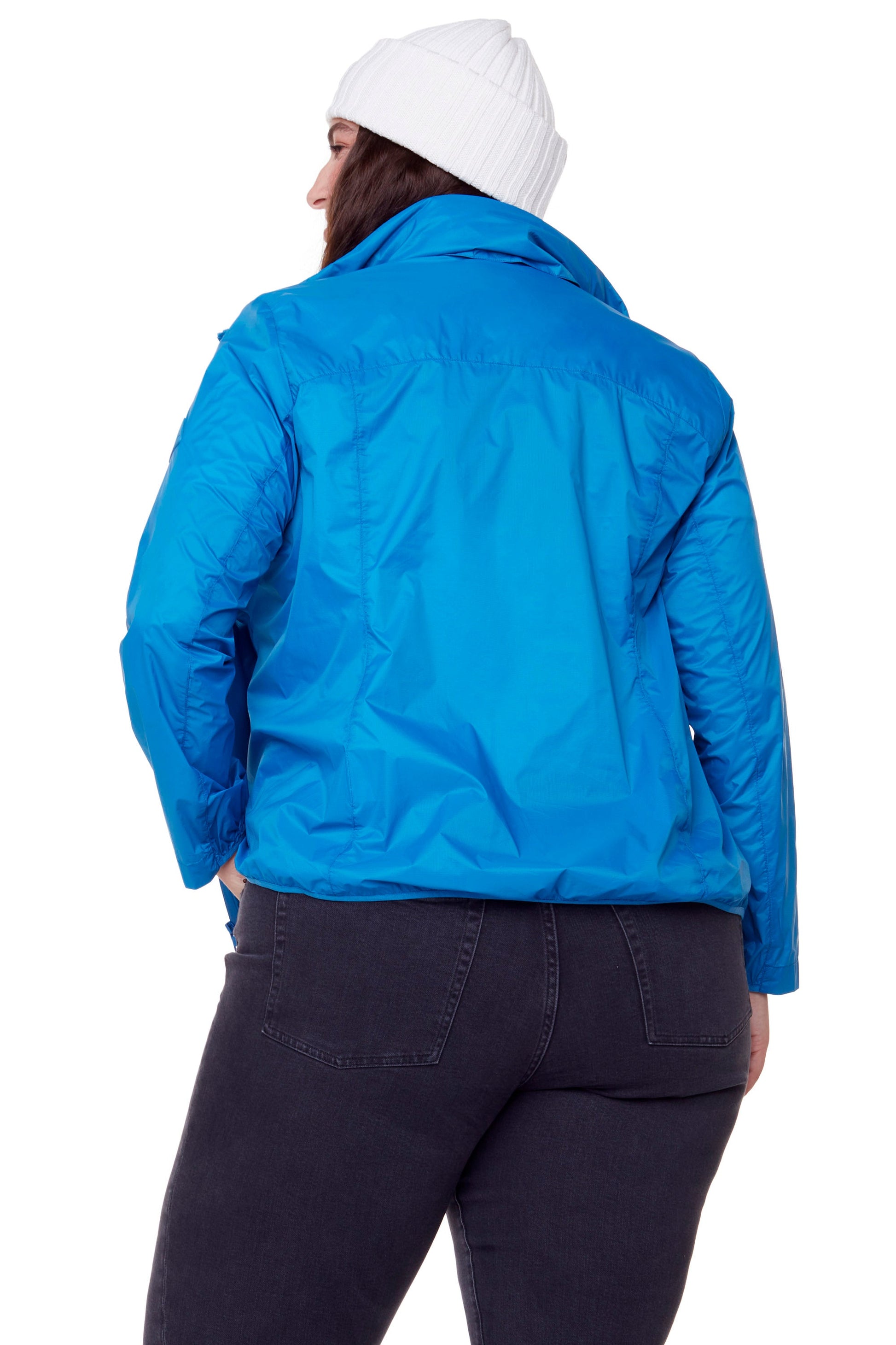 PELLY PLUS | VESTE COUPE-VENT ULTRA-LÉGÈRE (RECYCLÉE) POUR FEMME, BLEU (TAILLE GRANDE)