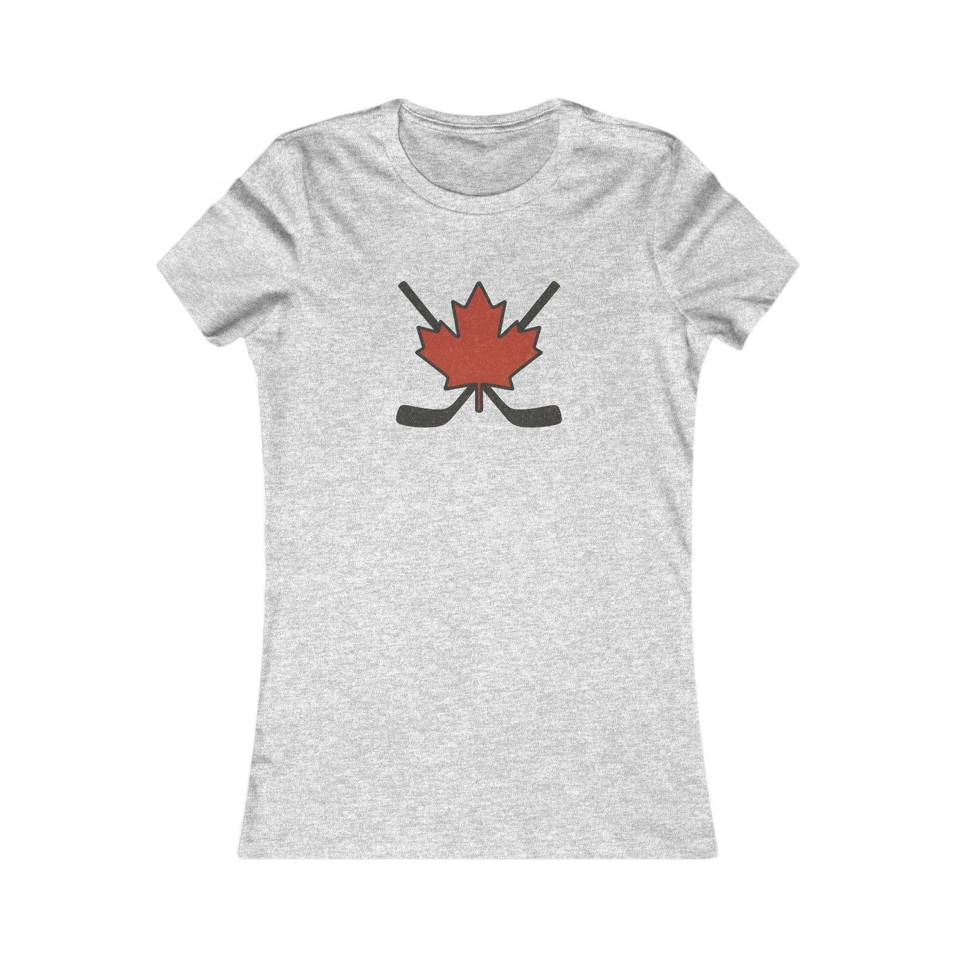 T-shirt femme Maple Leaf Hockey Sticks – Fierté du hockey canadien 
