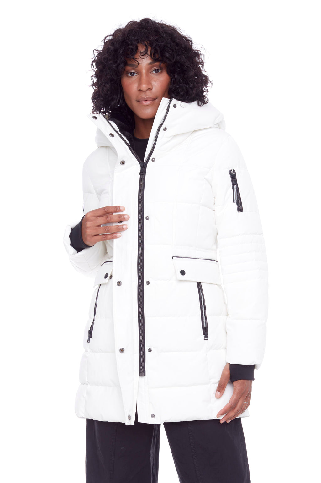 KOOTNEY | PARKA MI-LONGUE EN DUVET VEGAN (RECYCLÉE) POUR FEMME, CLOUD