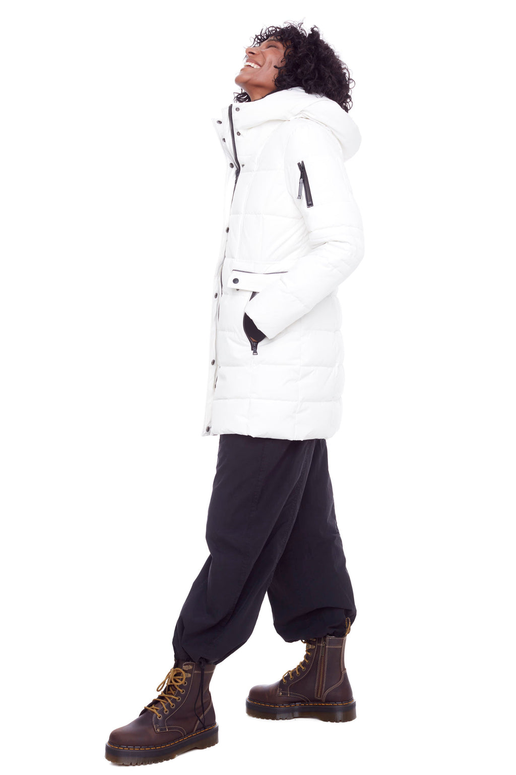 KOOTNEY | PARKA MI-LONGUE EN DUVET VEGAN (RECYCLÉE) POUR FEMME, CLOUD