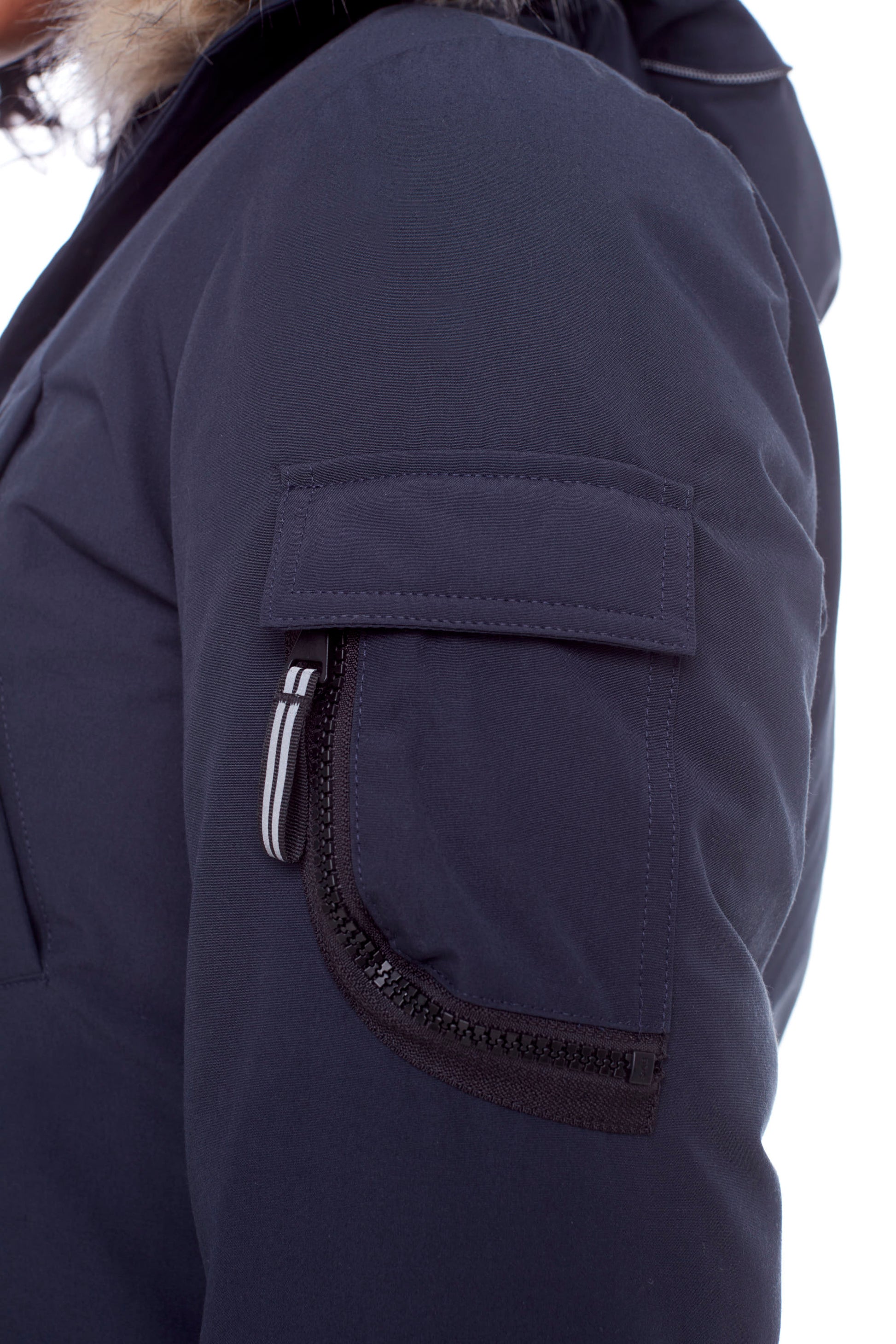 LAURENTIAN | WOMEN'S VEGAN DOWN (RECYCLED) LONG PARKA, NAVY